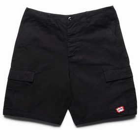 Ice Cream Destro Cargo Shorts - Black Ripstop Material jewelry