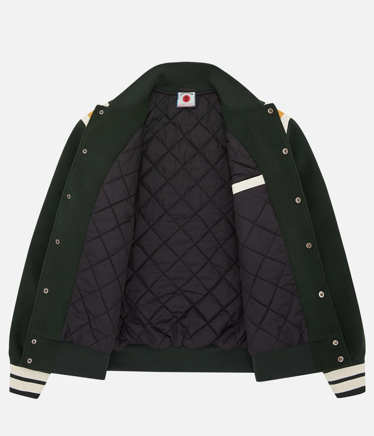 Insulated Warmth Stretch Comfort Ice Cream Drippy Varsity Jacket