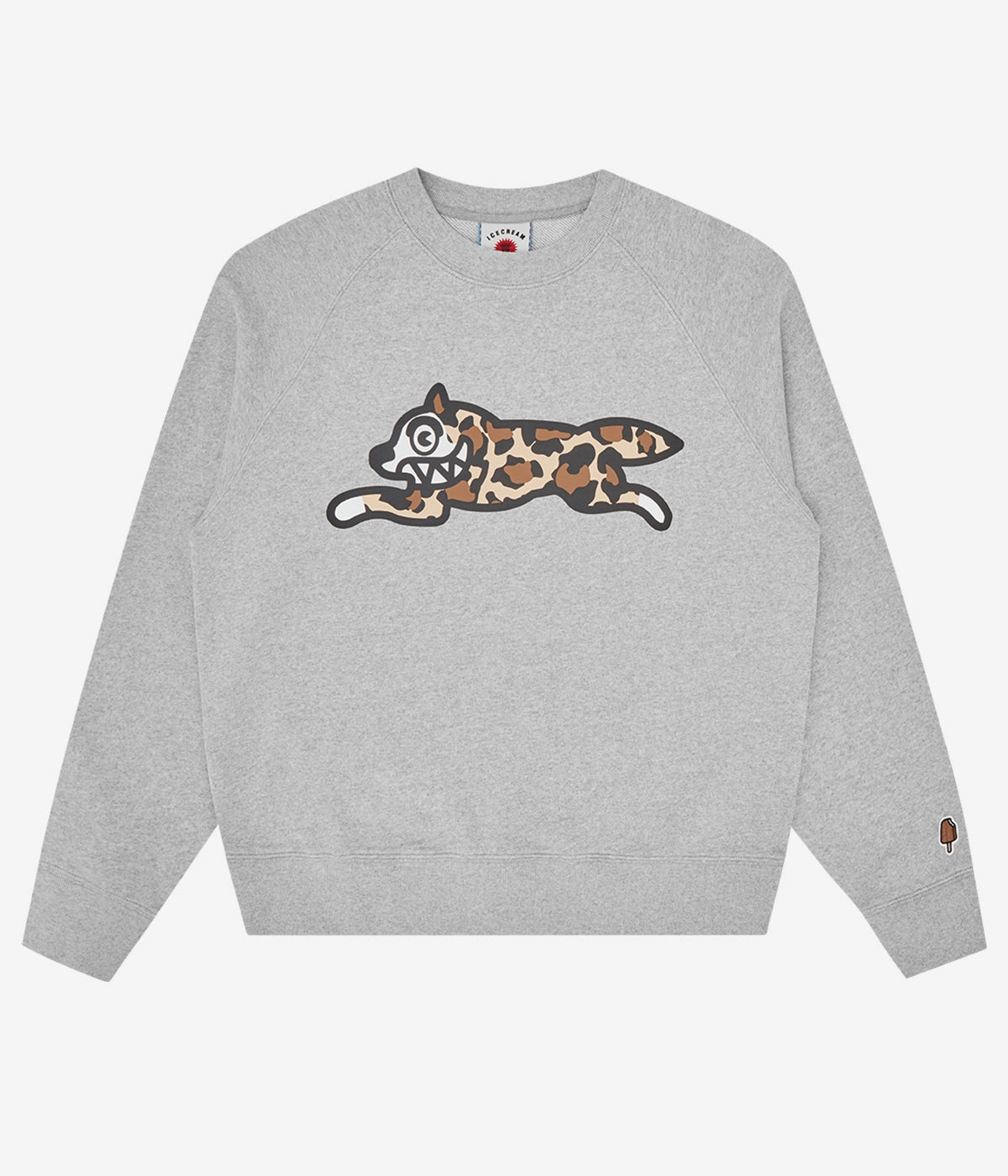 Ice Cream Running Dog Crewneck Seamless construction UniversalFit