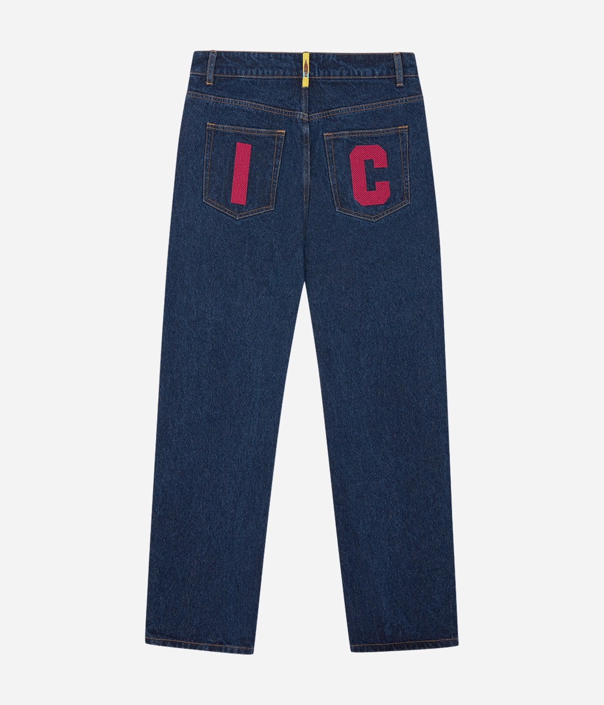 Ice Cream Running Dog Denim Pant Abrasion Resistant Panels