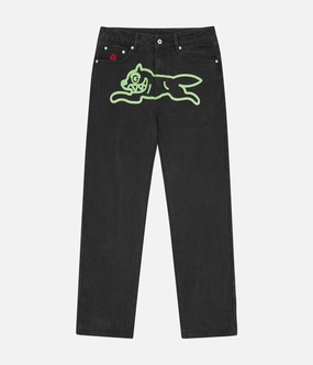 Travel Essential Lightweight Feel Ice Cream Running Dog Denim Pant