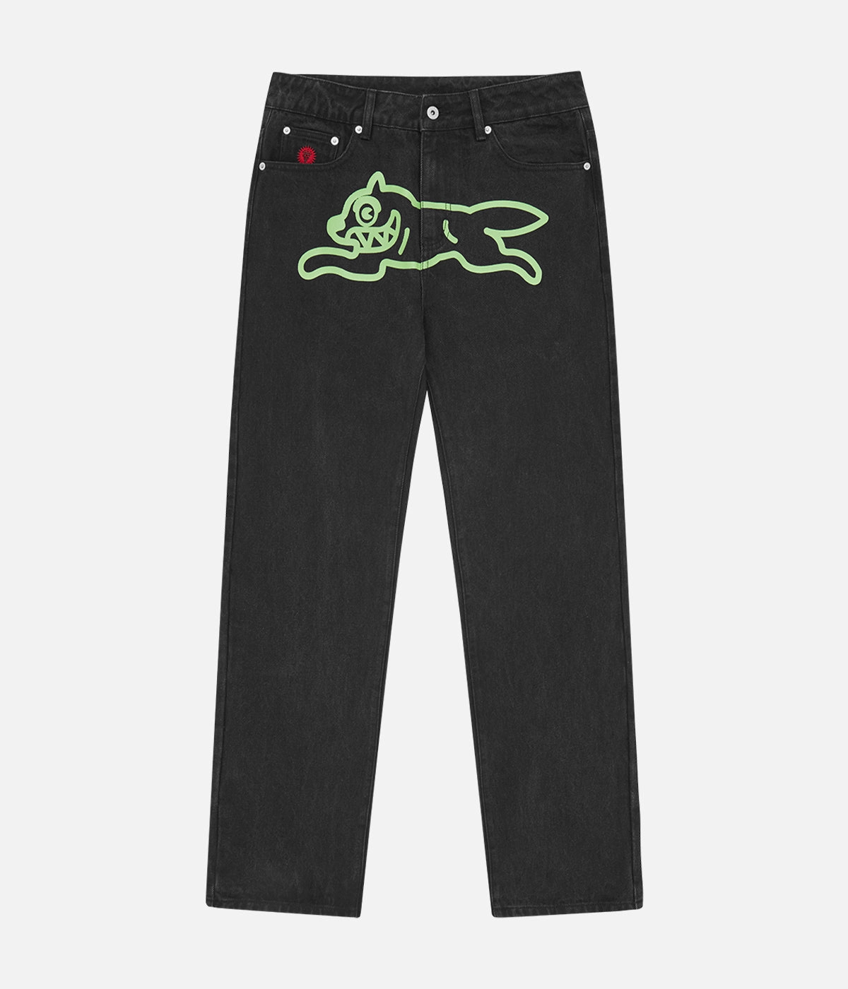 Travel Essential Lightweight Feel Ice Cream Running Dog Denim Pant