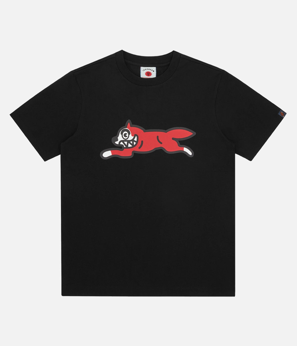Ice Cream Running Dog T-Shirt Embroidered Logo