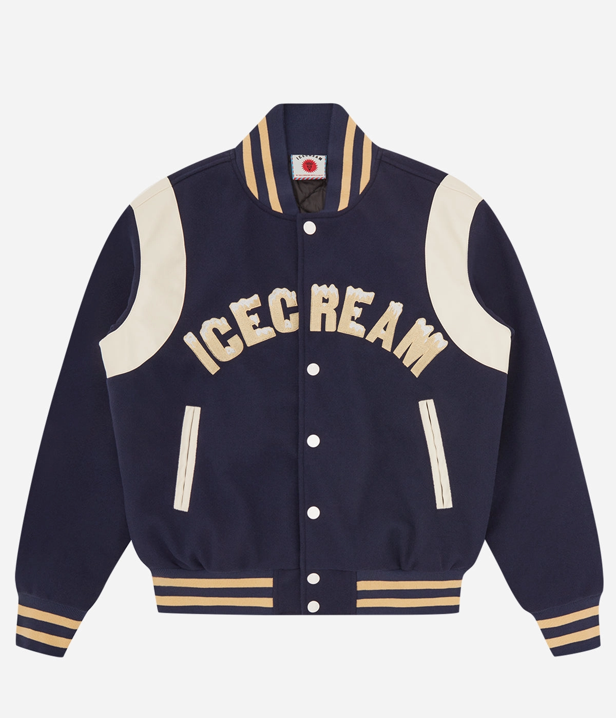Ice Drippy Varsity Jacket Water Resistant Design