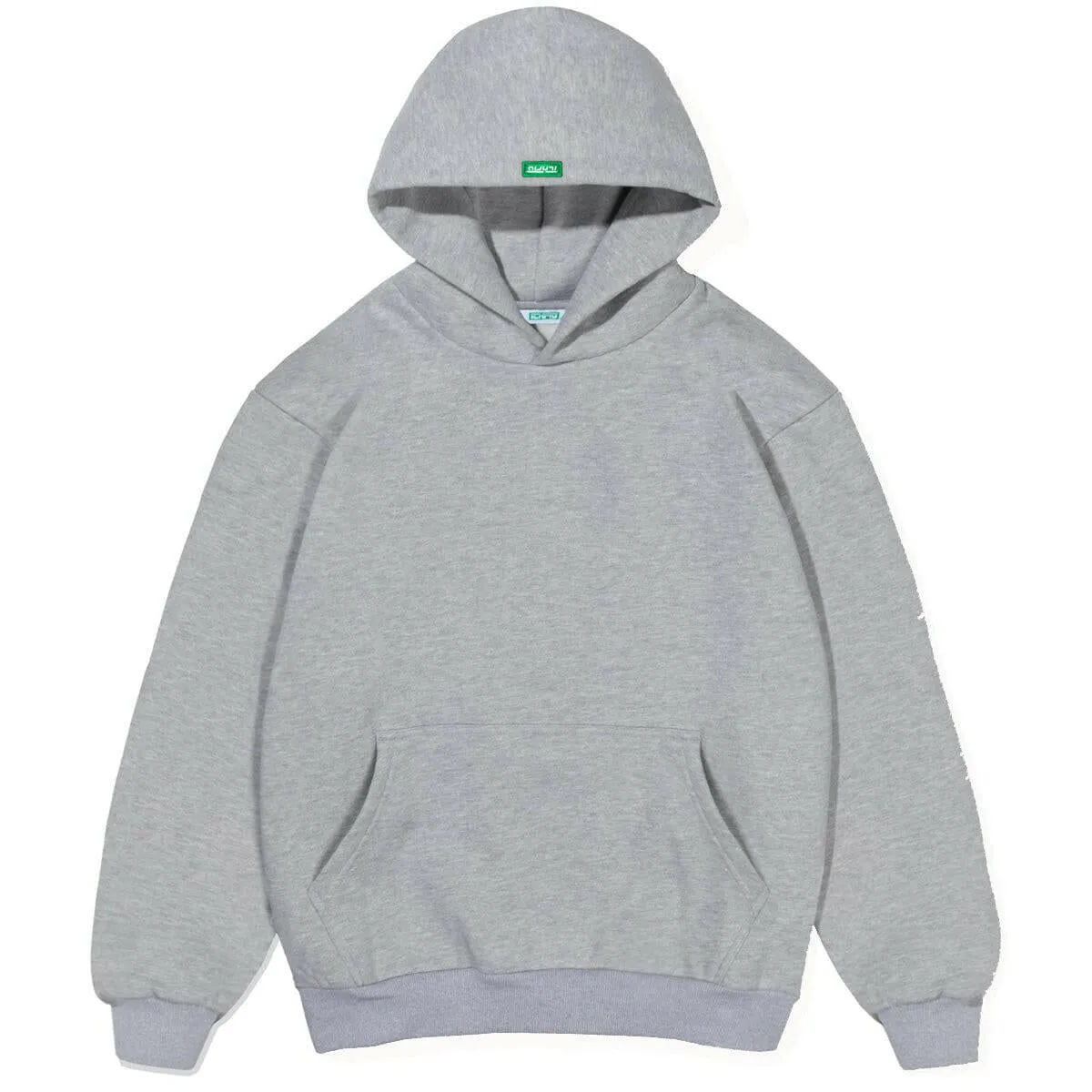 Garment Dyed Finish Ichpig - Staple Cordless Hoodie Grey Marle