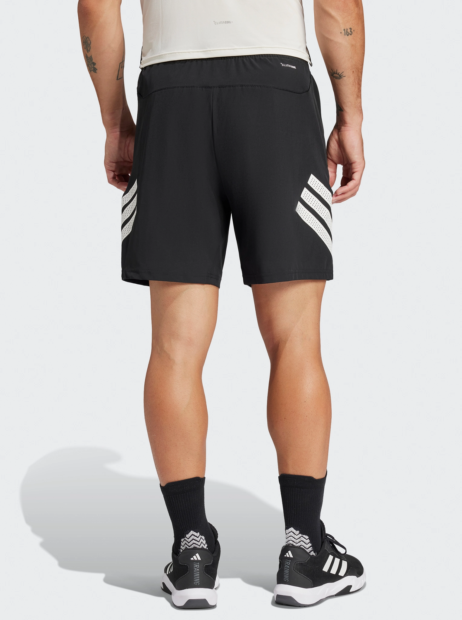 Icon 3-Stripes Gym Short TaglessLabeling AdjustableDrawstring