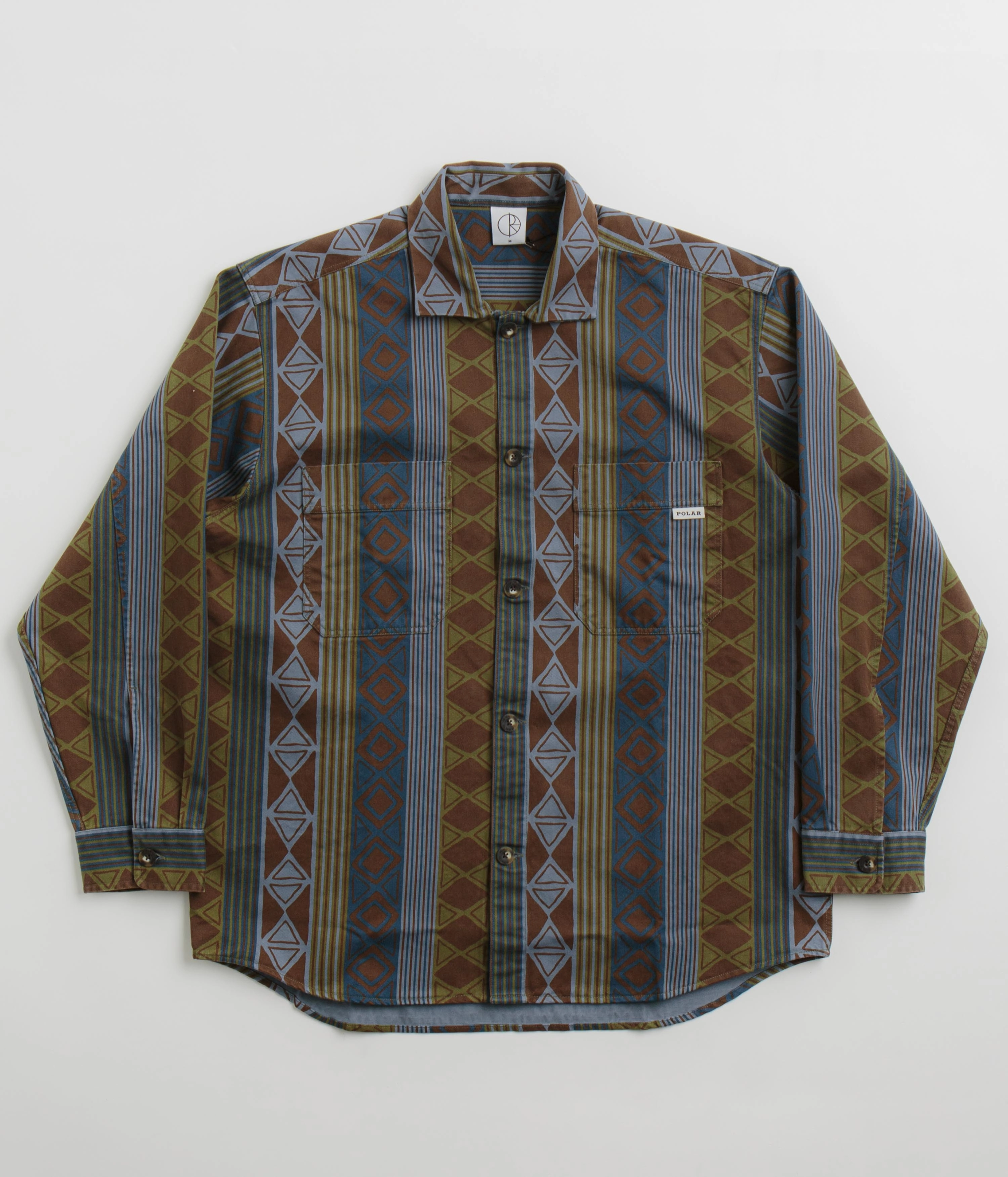 Pocket-square Polar Big Boy Overshirt - Blue Green Mix