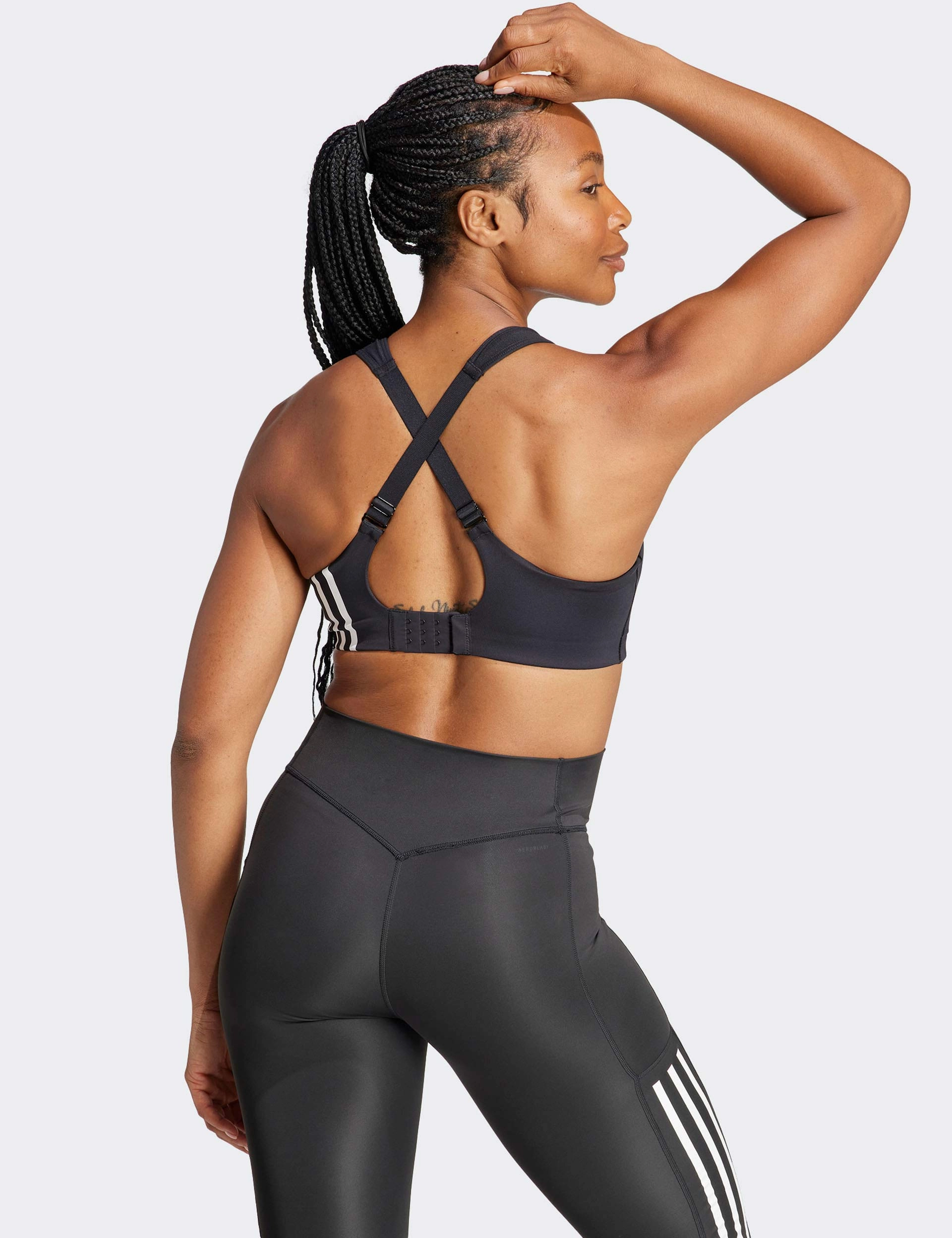 TLRD Impact Training High-Support Bra - Black Multi Directional Stretch Lightweight Strap