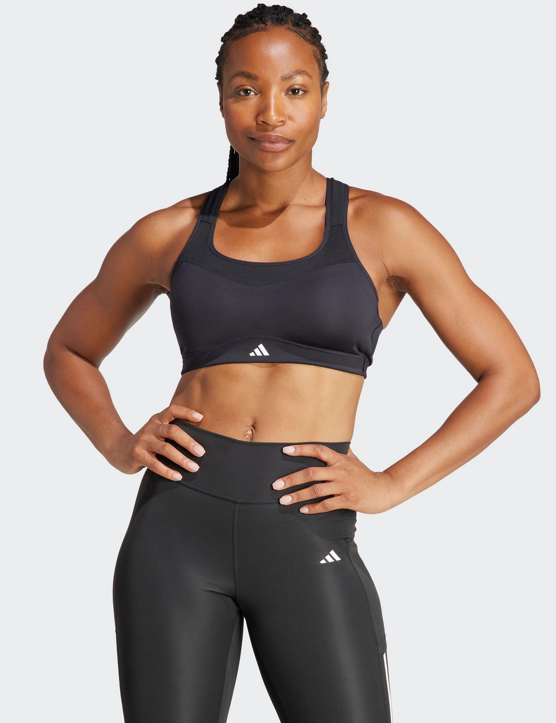 Soft Jersey TLRD Impact Training High-Support Bra - Black