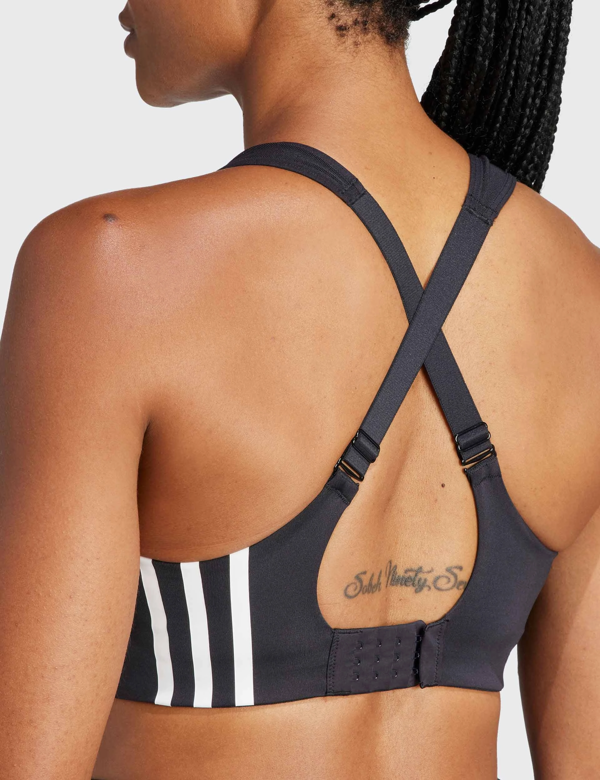 TLRD Impact Training High-Support Bra - Black Breathable Stretch