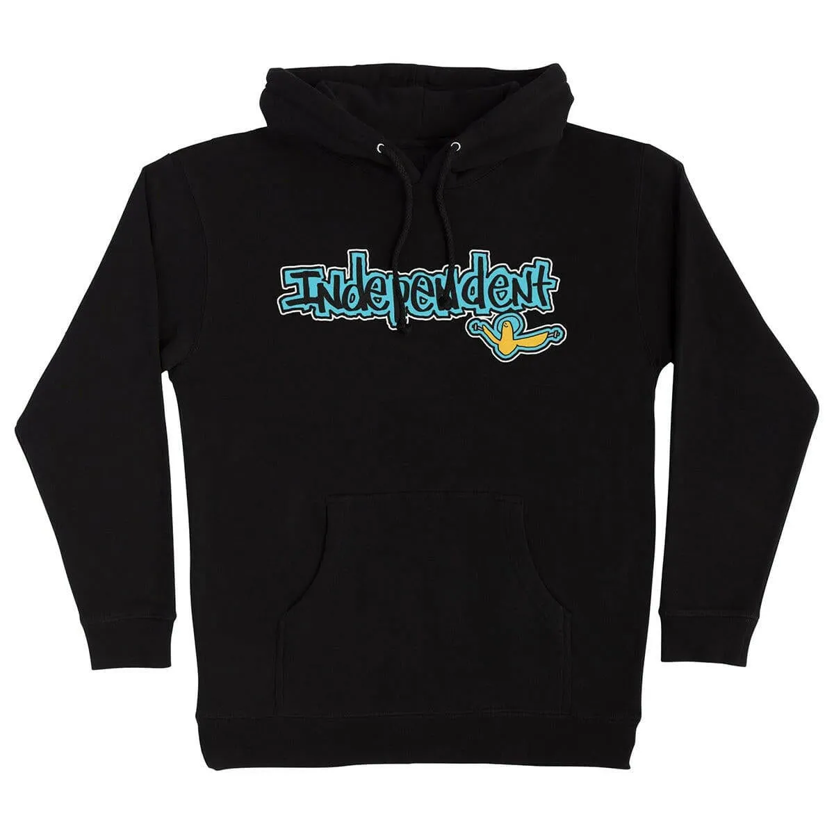Errand Ready Floral Print Independent - Gonz Bar Hoodie Black