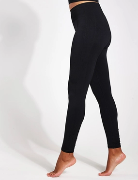 Travel Outfit Urban Commuter Home Lounge India Seamless Legging - Black