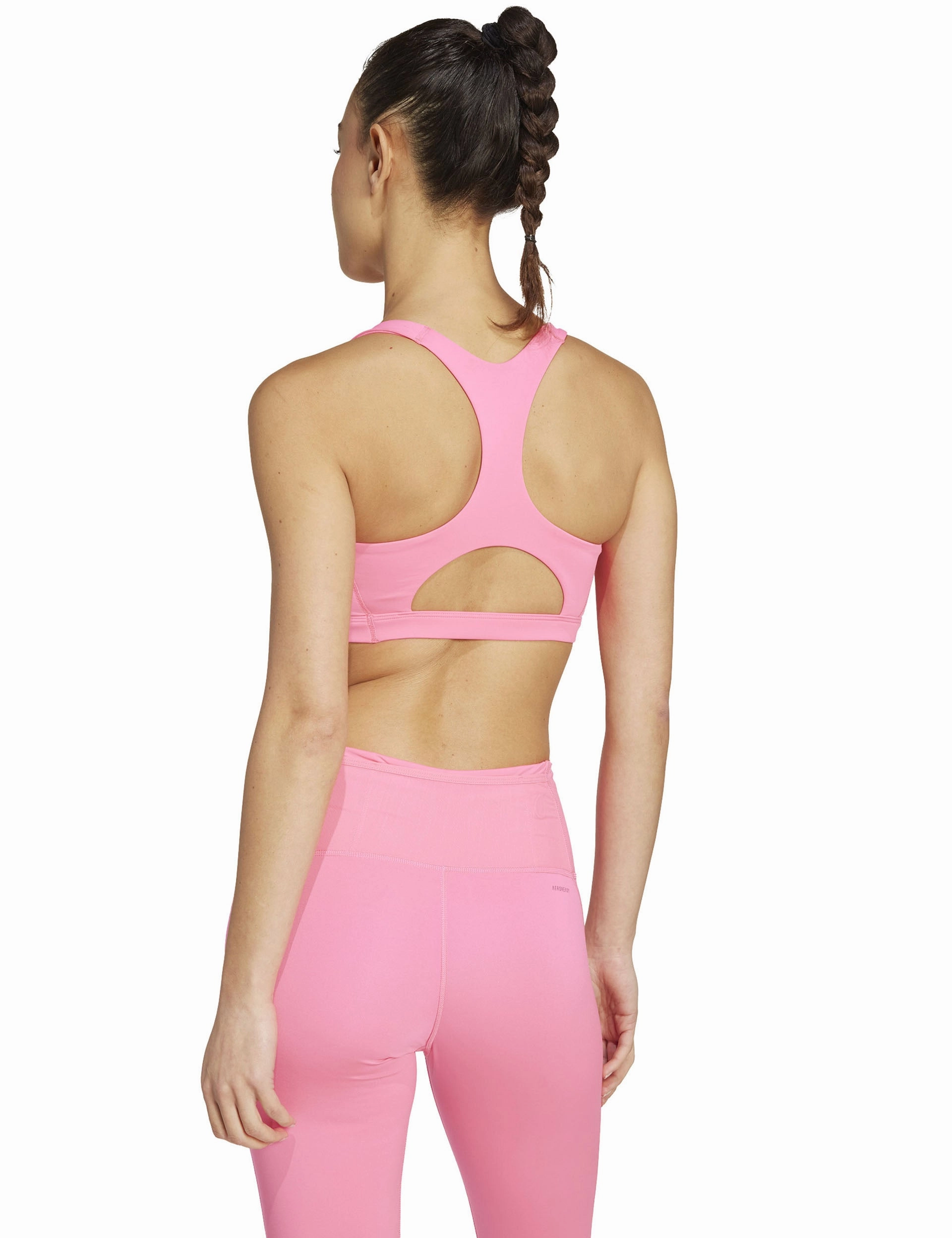 Adizero Essentials Run Medium Support Bra - Lucid Pink Yogis
