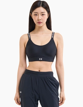 Infinity 2.0 Mid Sports Bra - Black/White Non Restrictive Band