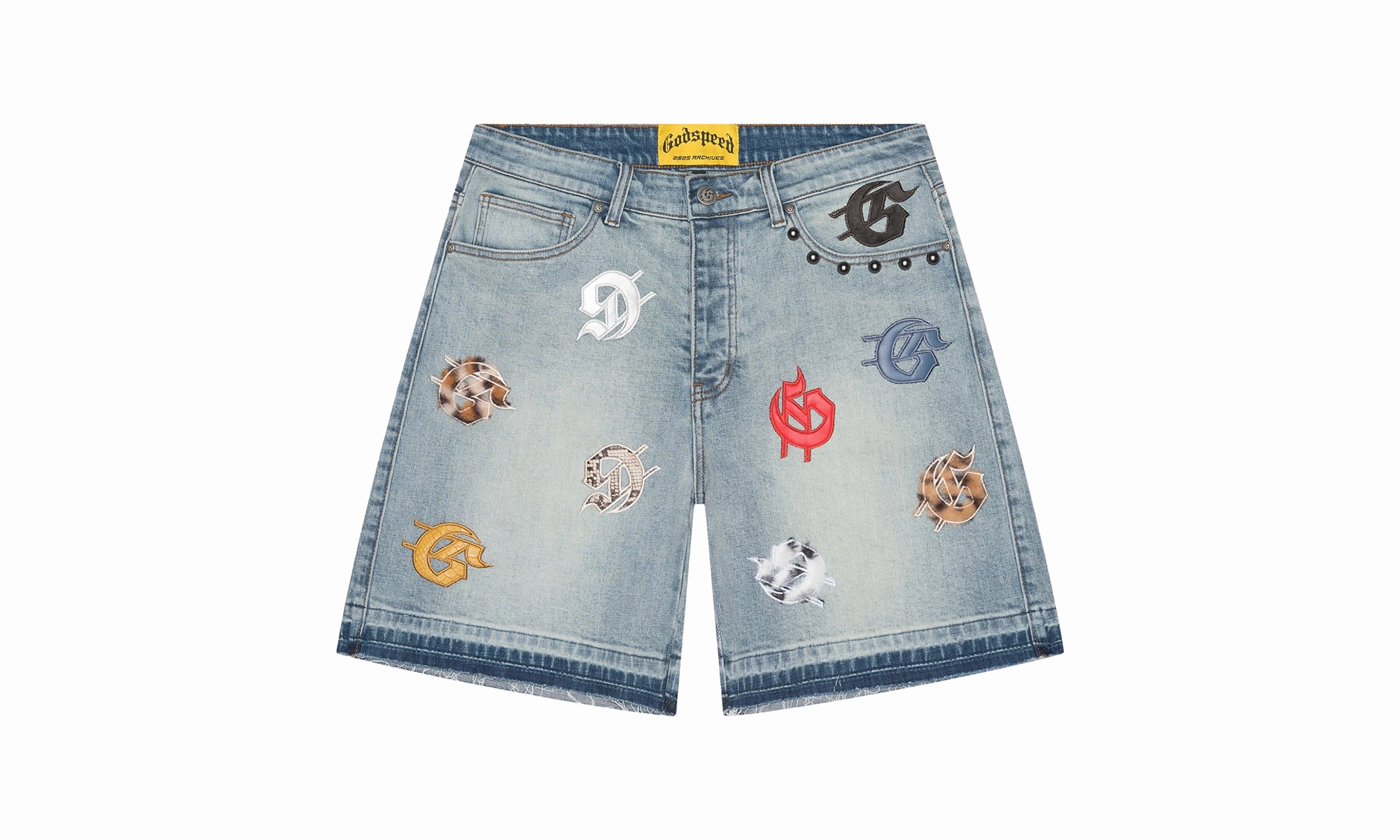 Infinity Denim Shorts "Multi" Recycled Fit FadeResistantColors