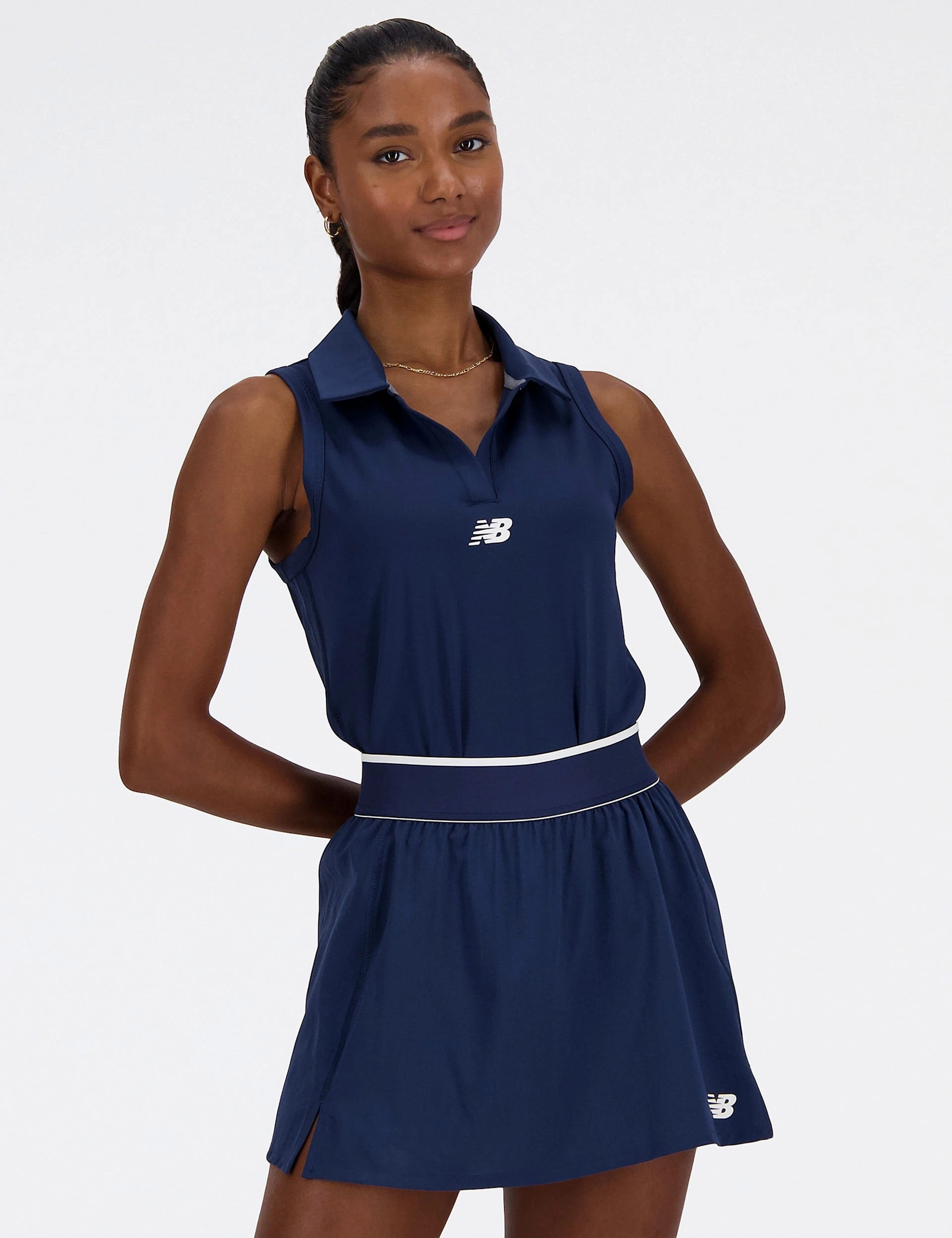 Collared Tournament Tank - NB Navy beginners