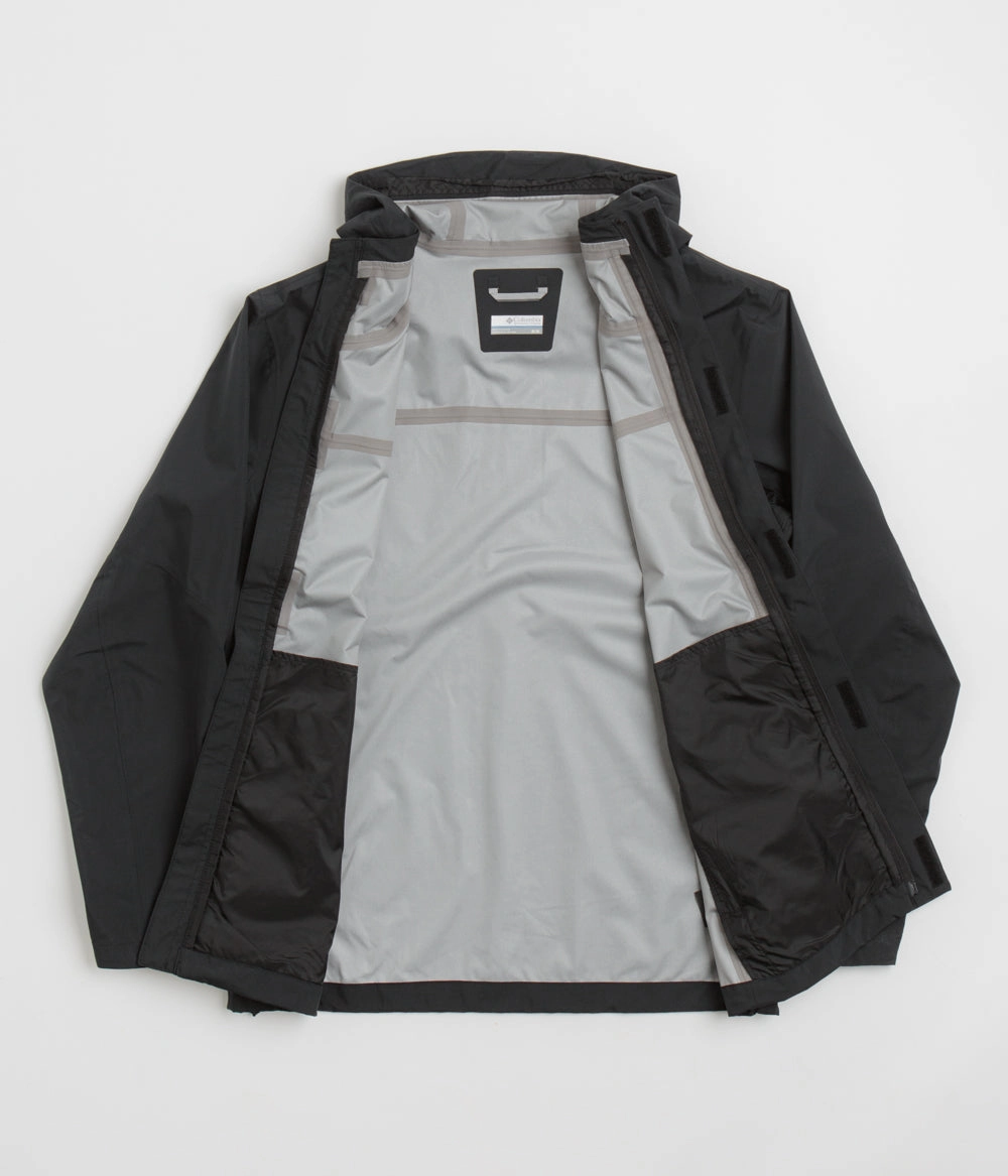 Approach Heavy Duty Zipper Columbia Wahkeena Falls 3L Shell Jacket - Black
