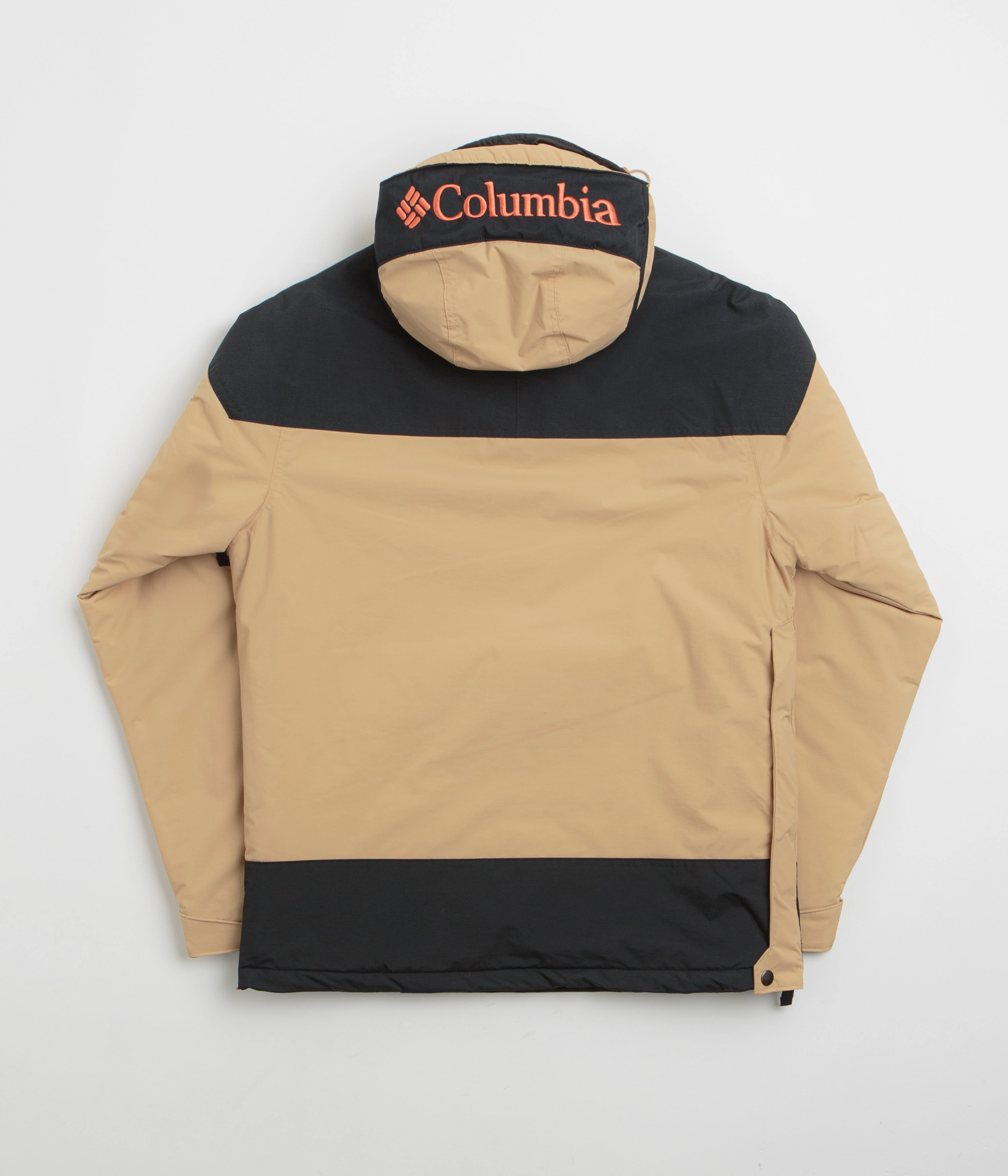 Button Snap Conversion Columbia Challenger II Insulated Pullover Jacket - Canoe / Black