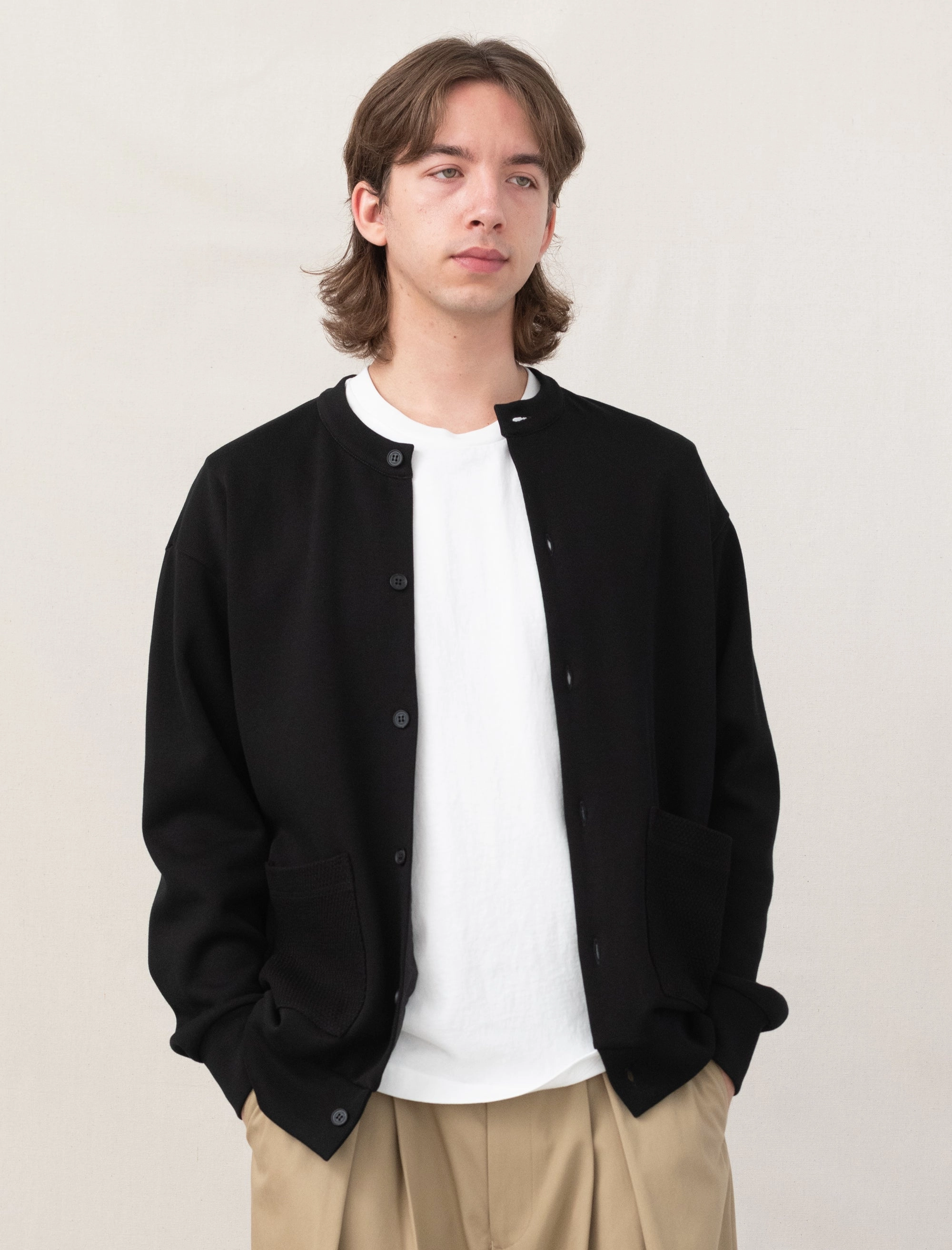 Cardigan (Black) WaterRepellentFabric City Ready