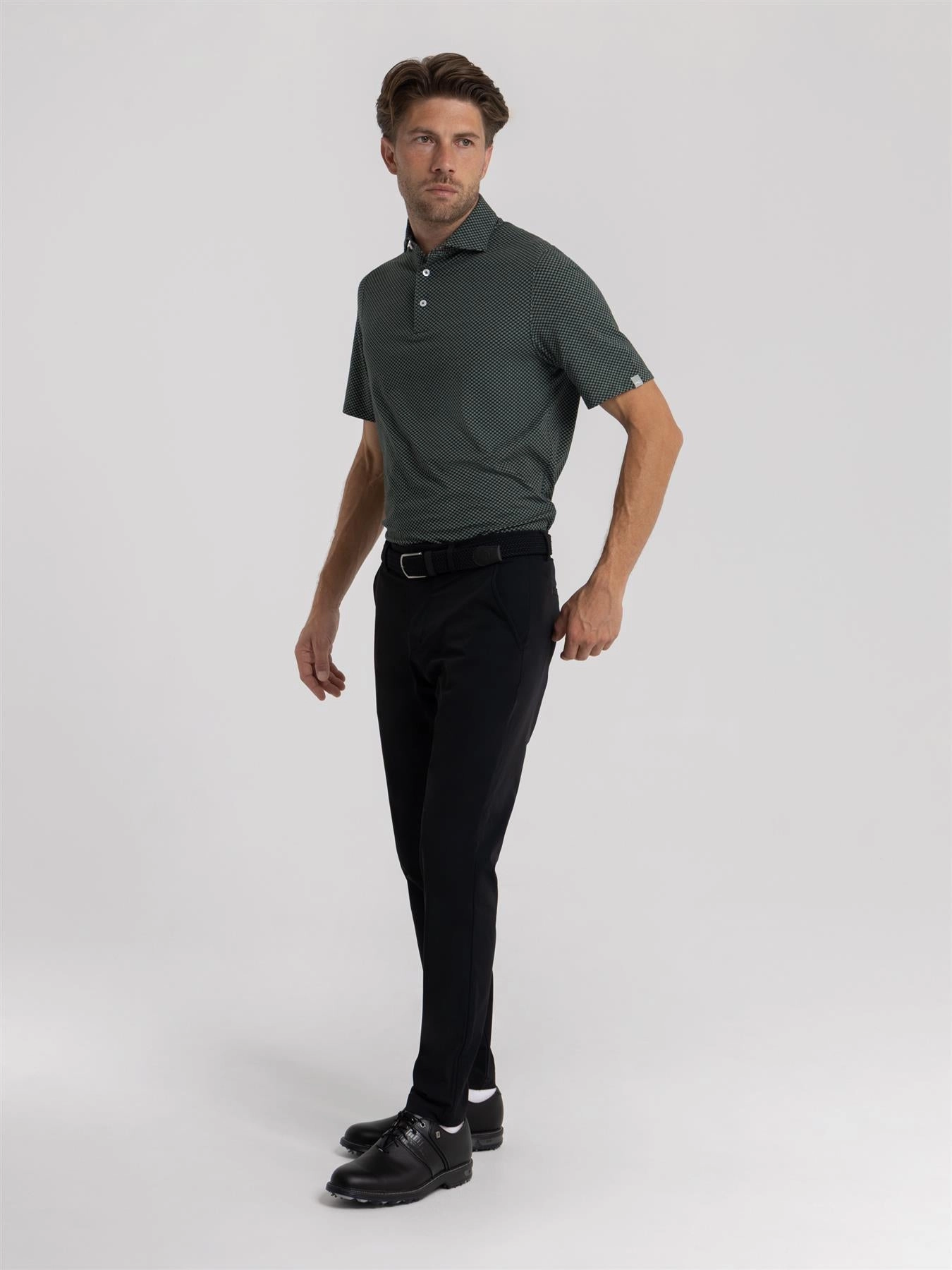 Iver Tailored Fit Pants Black Eco Dye Process