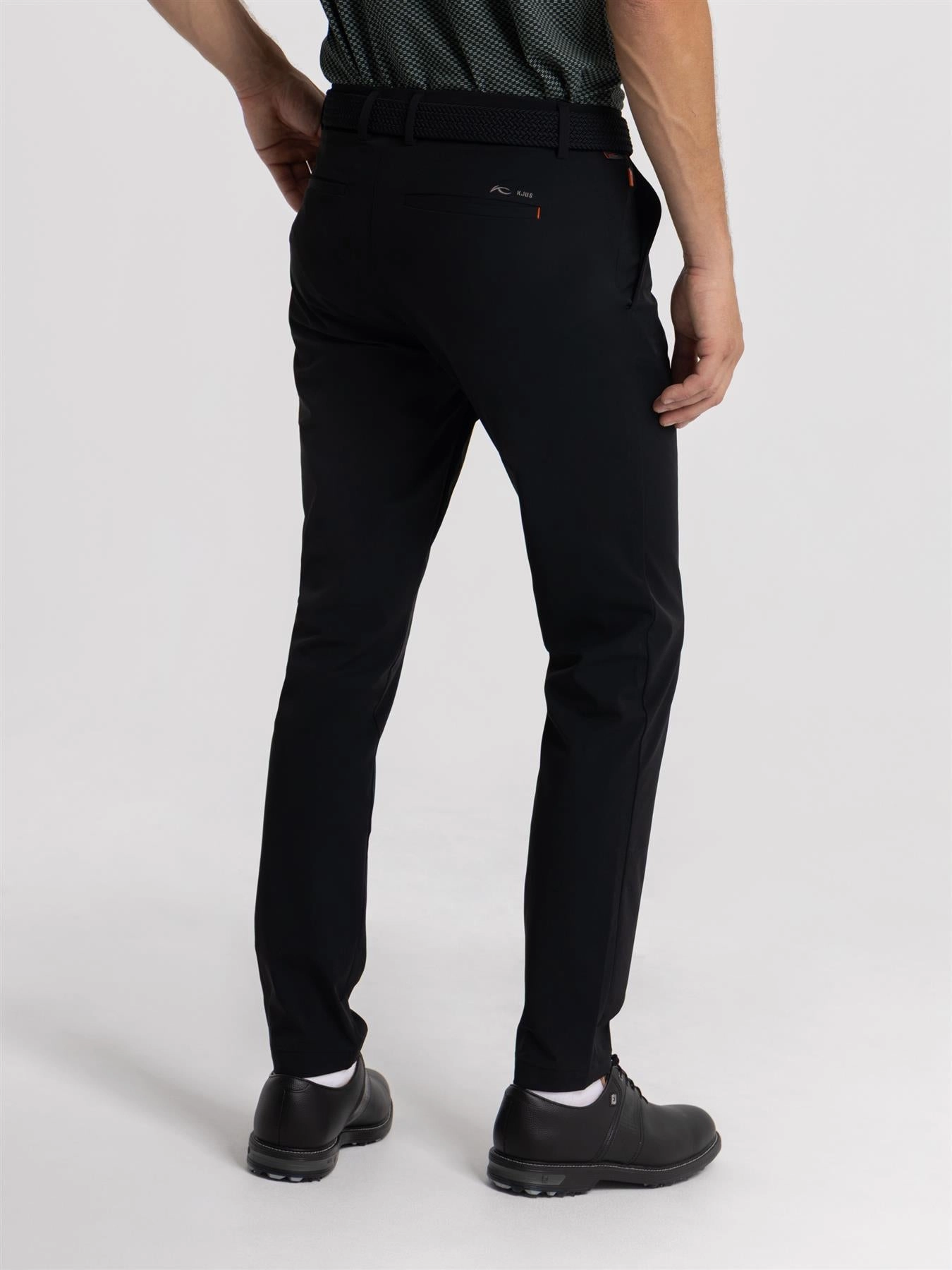Iver Tailored Fit Pants Black Back pockets SlimFit