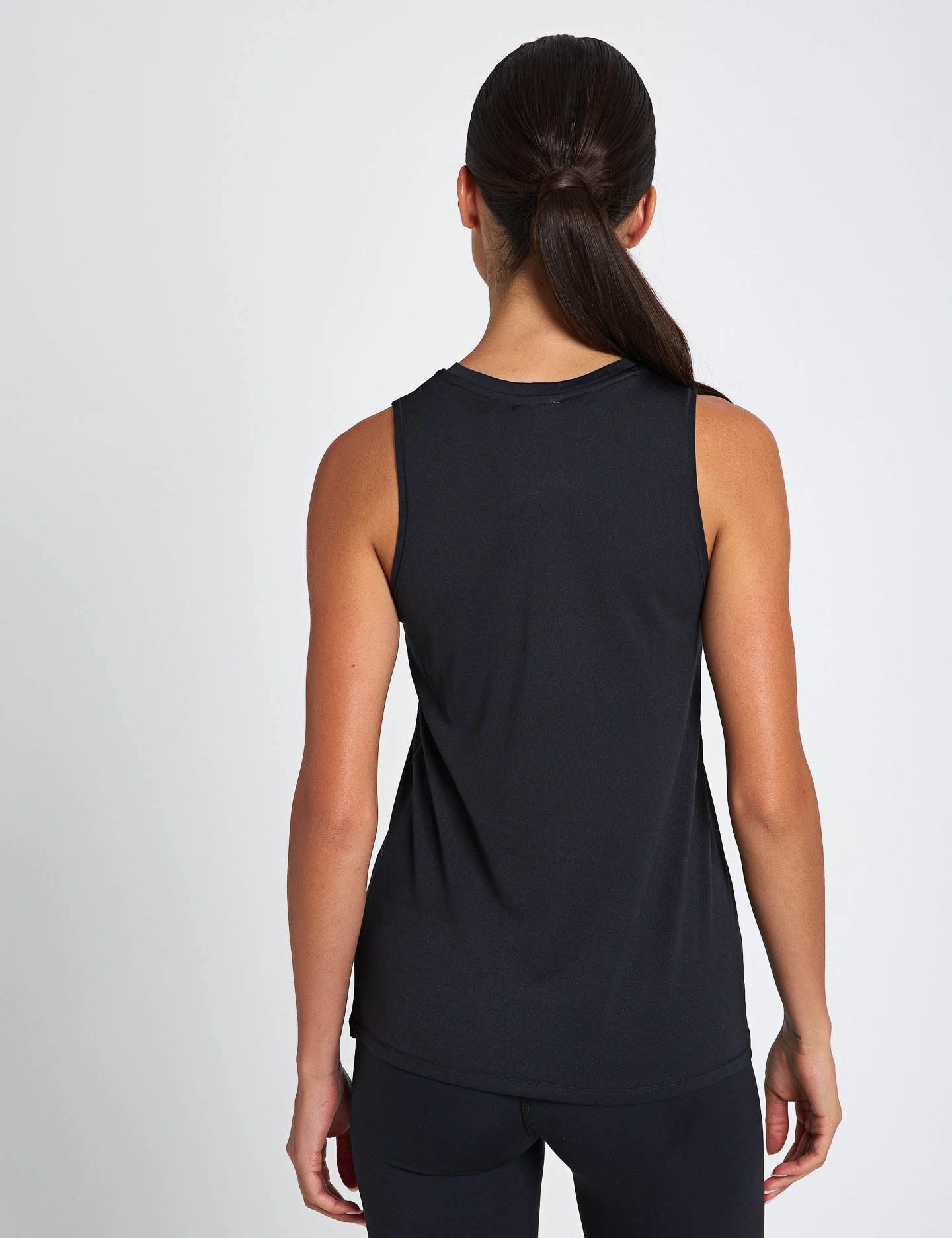 Jacquard Slim Tank - Black Moisture Control Fabric low intensity conflict