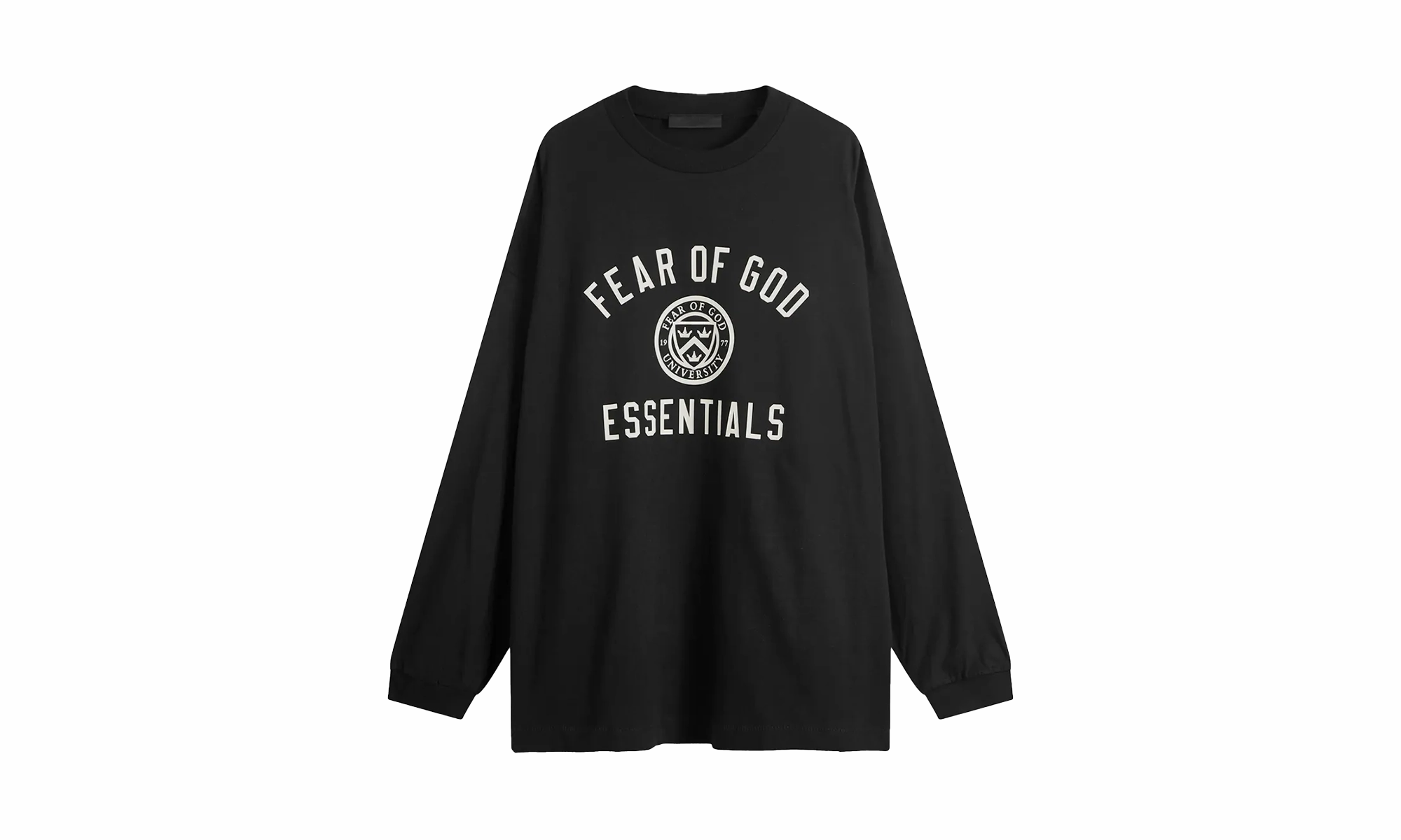 Gym Safe warm glow Jersey Crewneck Long Sleeve Tee "Black"