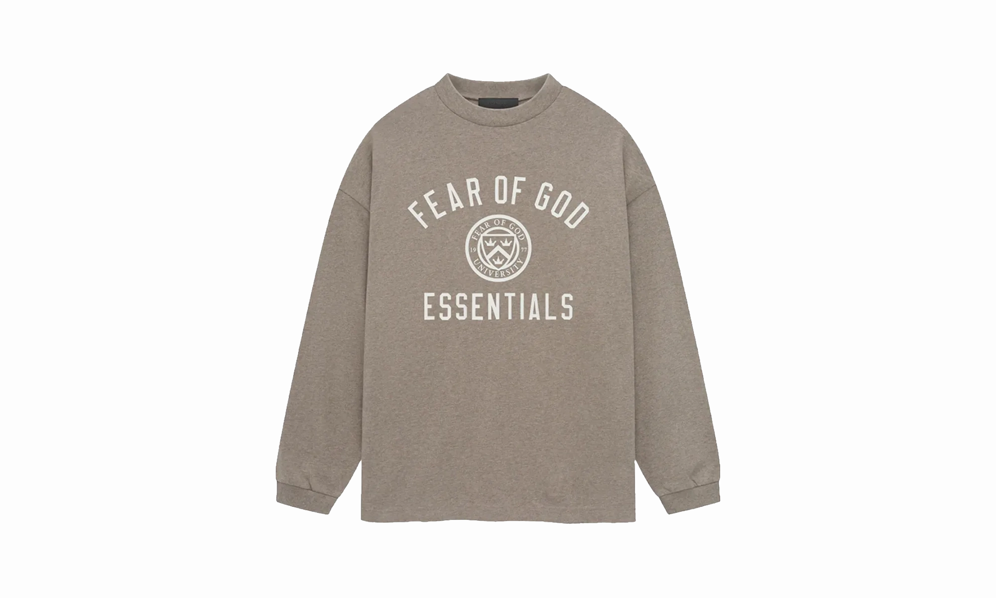 ConvertibleStyle Jersey Crewneck Long Sleeve Tee "Heather Grey"