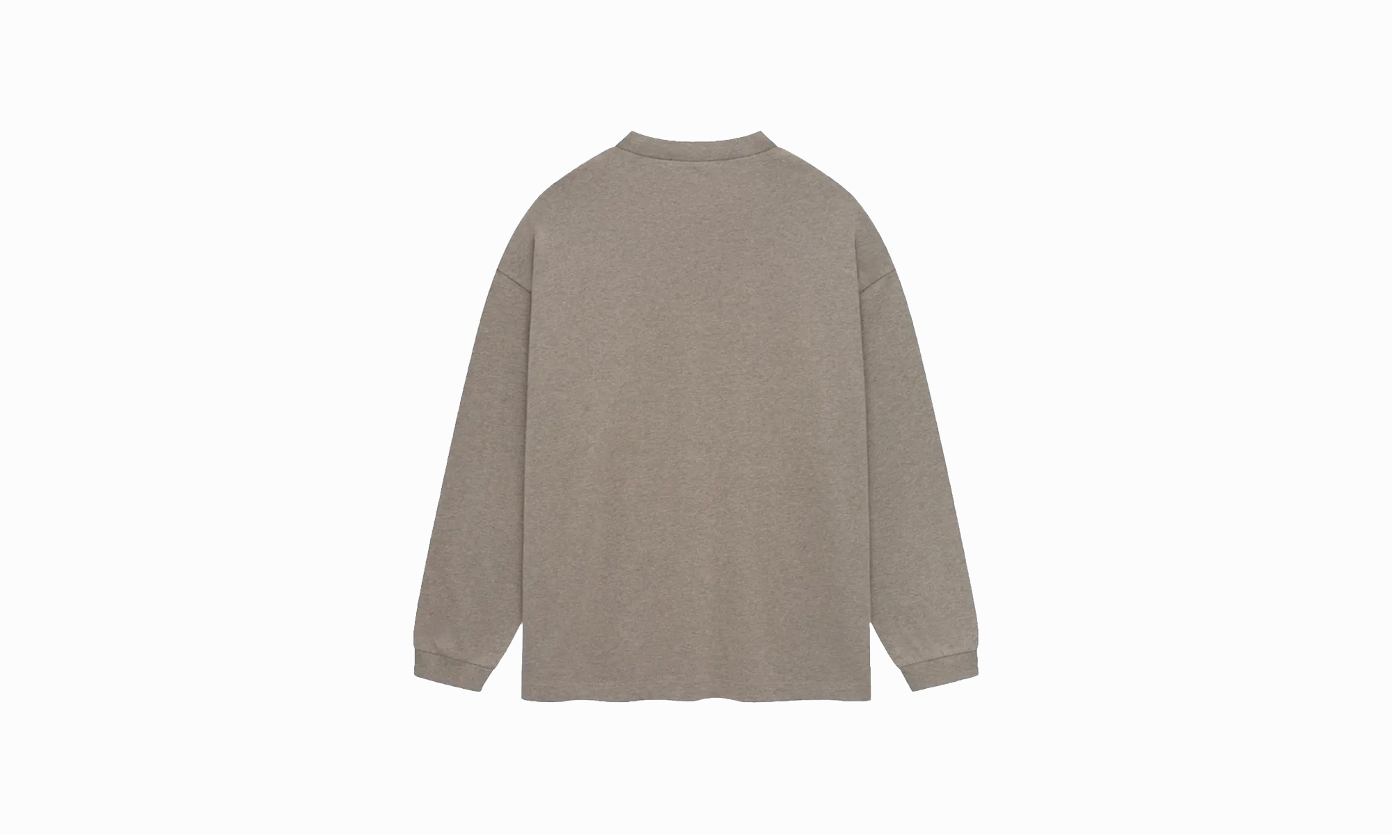 Raw Linen CompressionEnhanced Jersey Crewneck Long Sleeve Tee "Heather Grey"