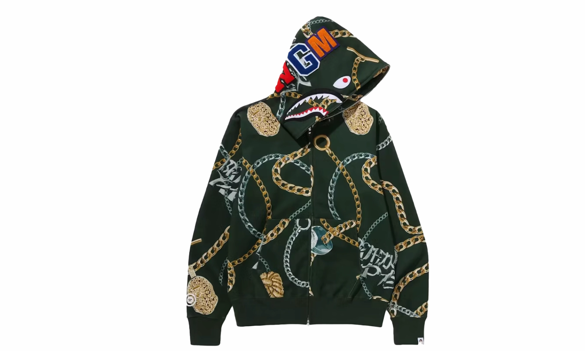 Jewels Shark Full Zip Hoodie "Green"