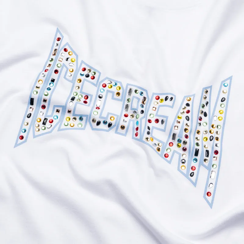 Preppy Style Ice Cream Stoney Tee - White