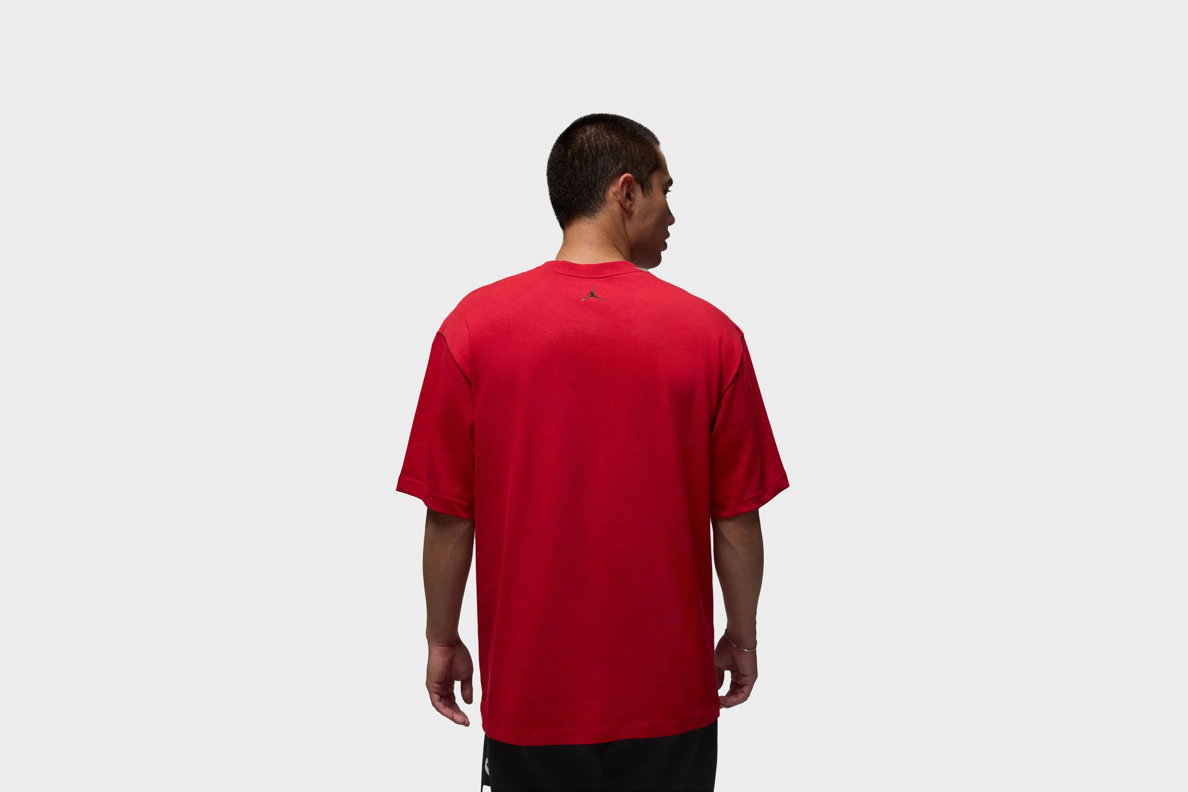 Compression Fit Jordan Brand Sneaker Patch T-Shirt (Varsity Red/Black)
