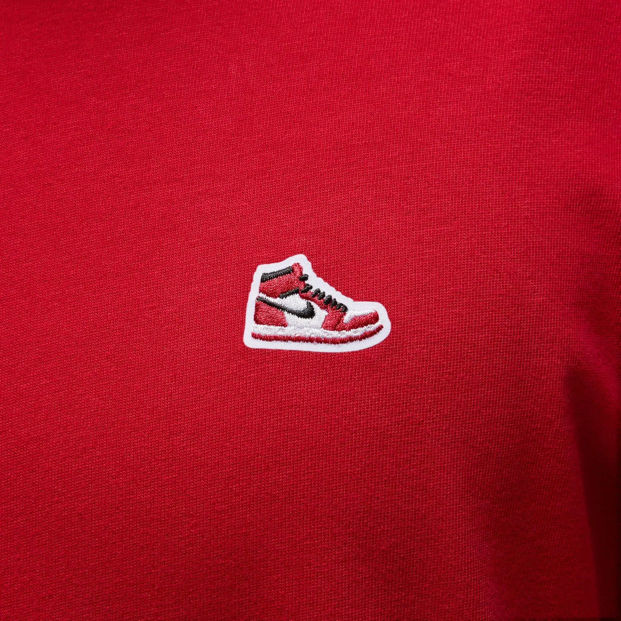 NonSlipTrims Jordan Brand Sneaker Patch T-Shirt (Varsity Red/Black)