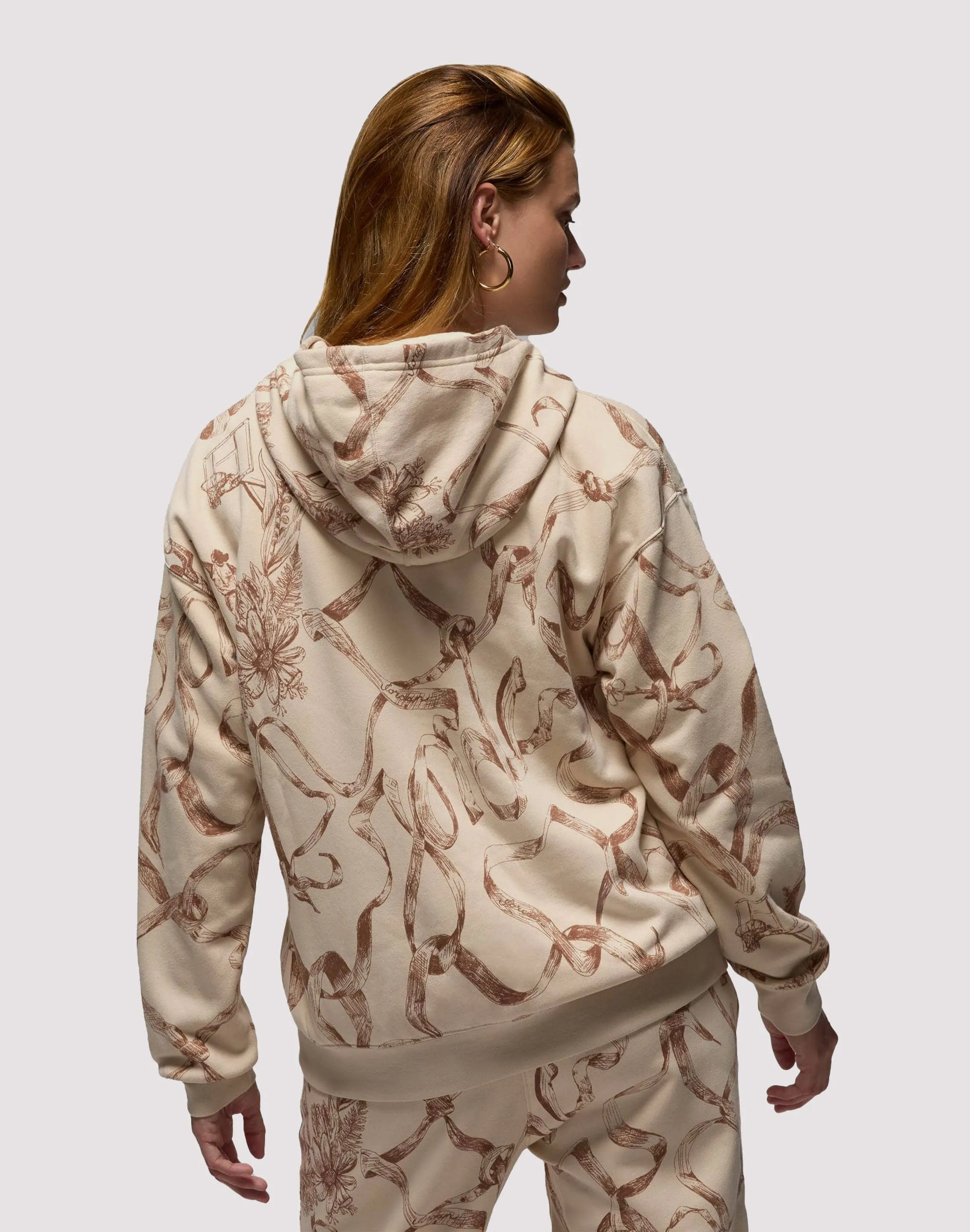 ErgonomicCut Jordan Brooklyn Fleece Printed Hoodie