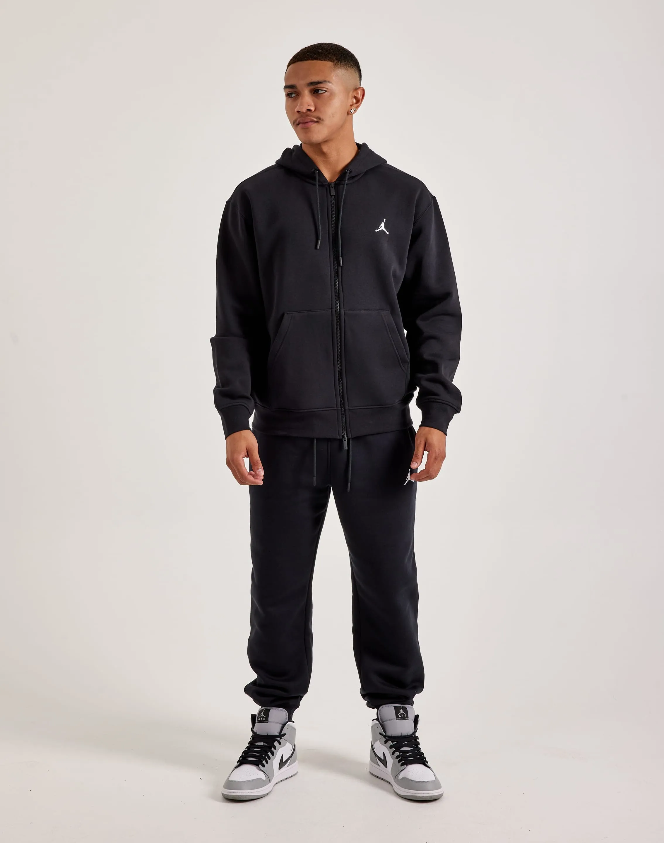 Foldable Hem Jordan Brooklyn Full-Zip Fleece Hoodie