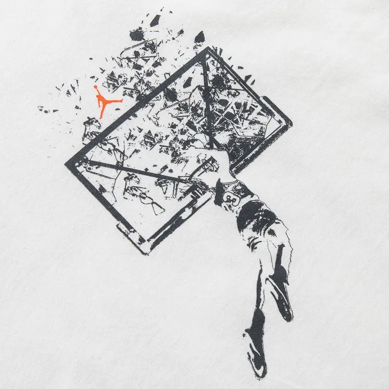 aquarium event Jordan Brooklyn Oversized Graphic Tee - Sail/Off Noir