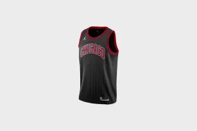 StaticResistant Jordan Chicago Bulls Jersey (Black/Red)
