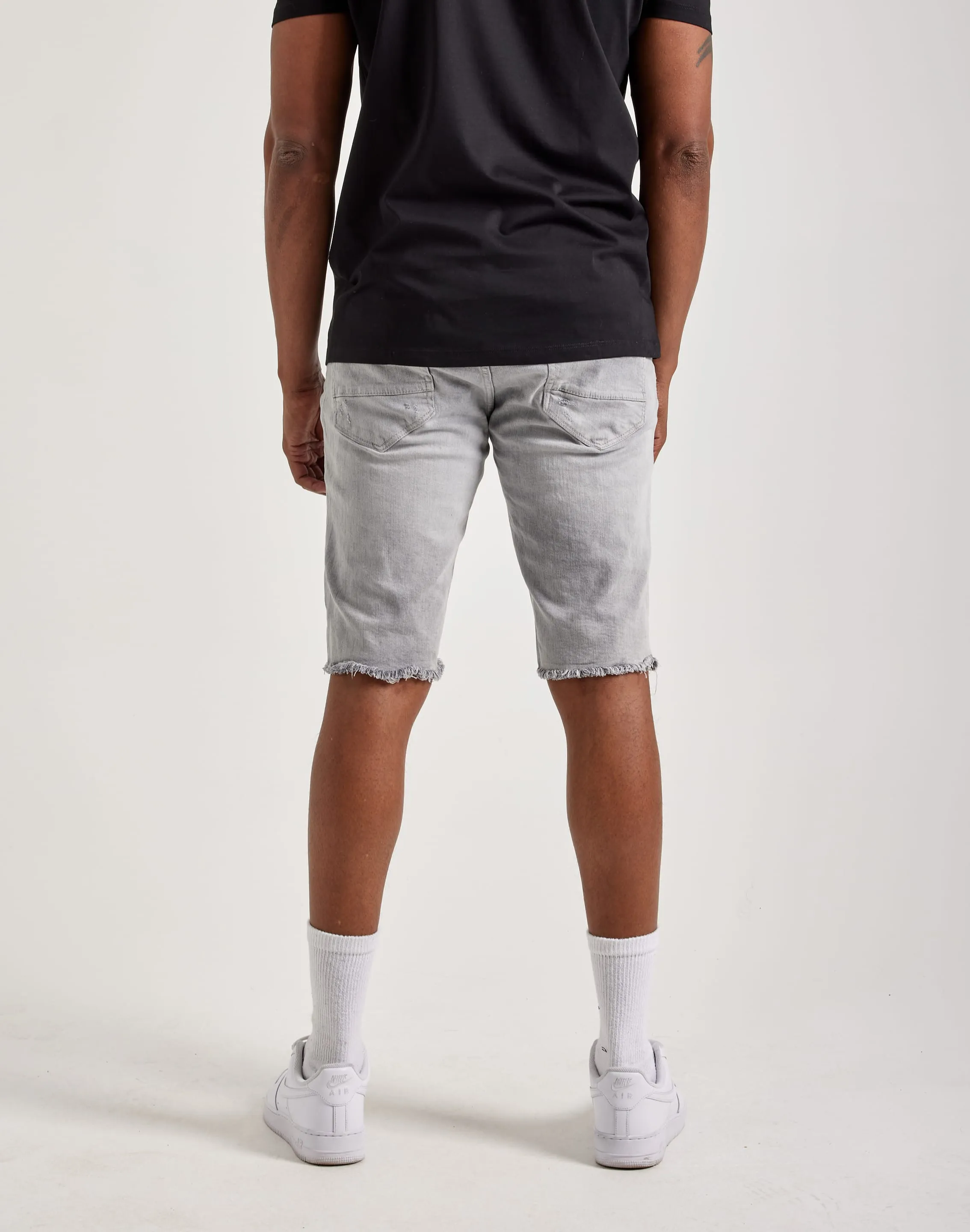 Jordan Craig Basic Denim Shorts WaterRepellent Coating Elastic cuffs
