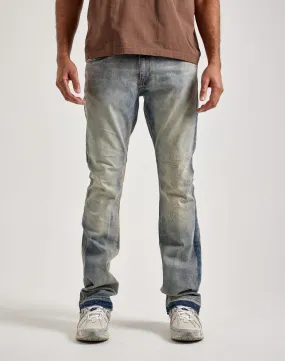 Ethic Core QuickEvaporation Jordan Craig Embossed Stacked Flare Denim Jeans