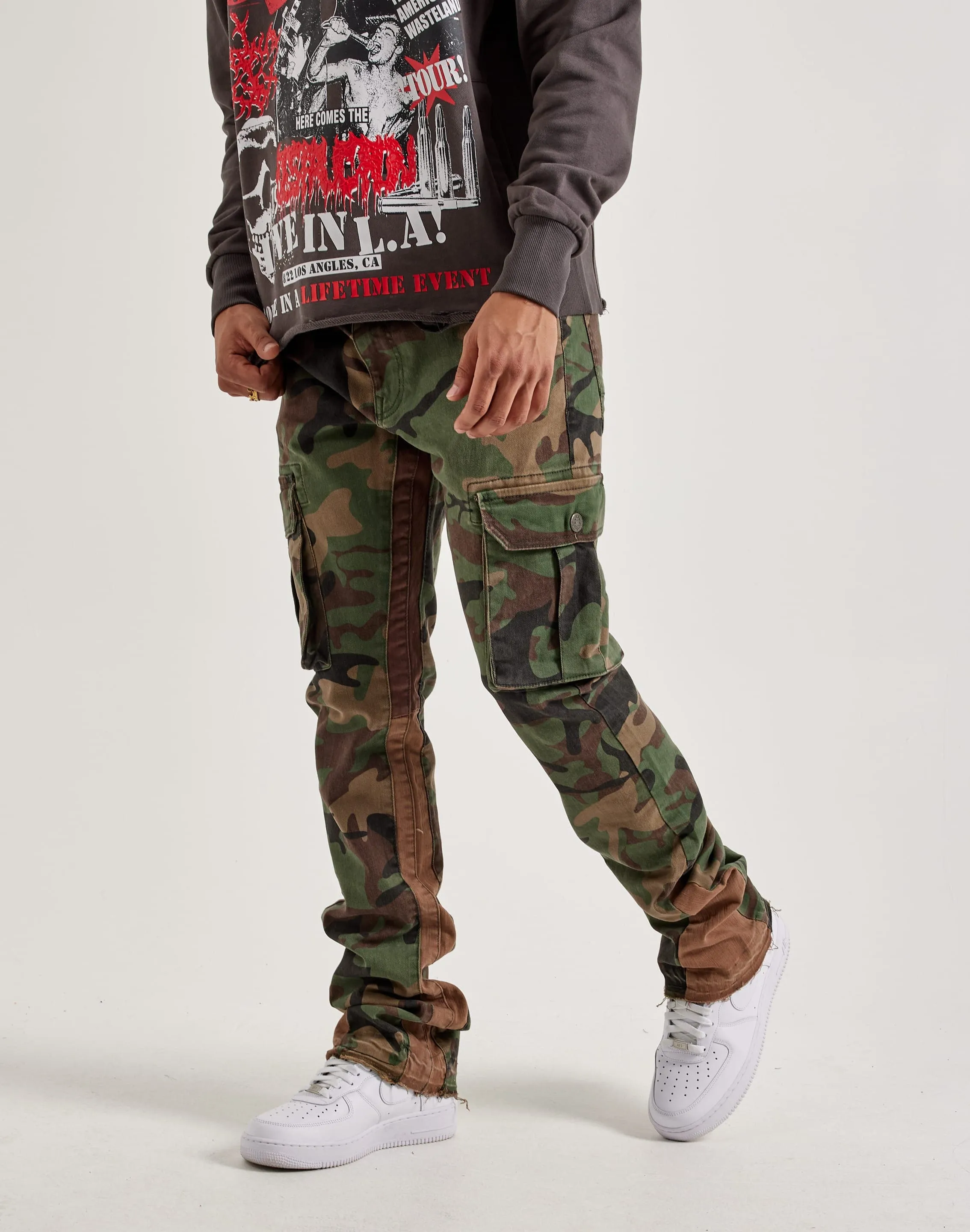 Jordan Craig Martin Stacked Cargo Jeans LayeredPaneling