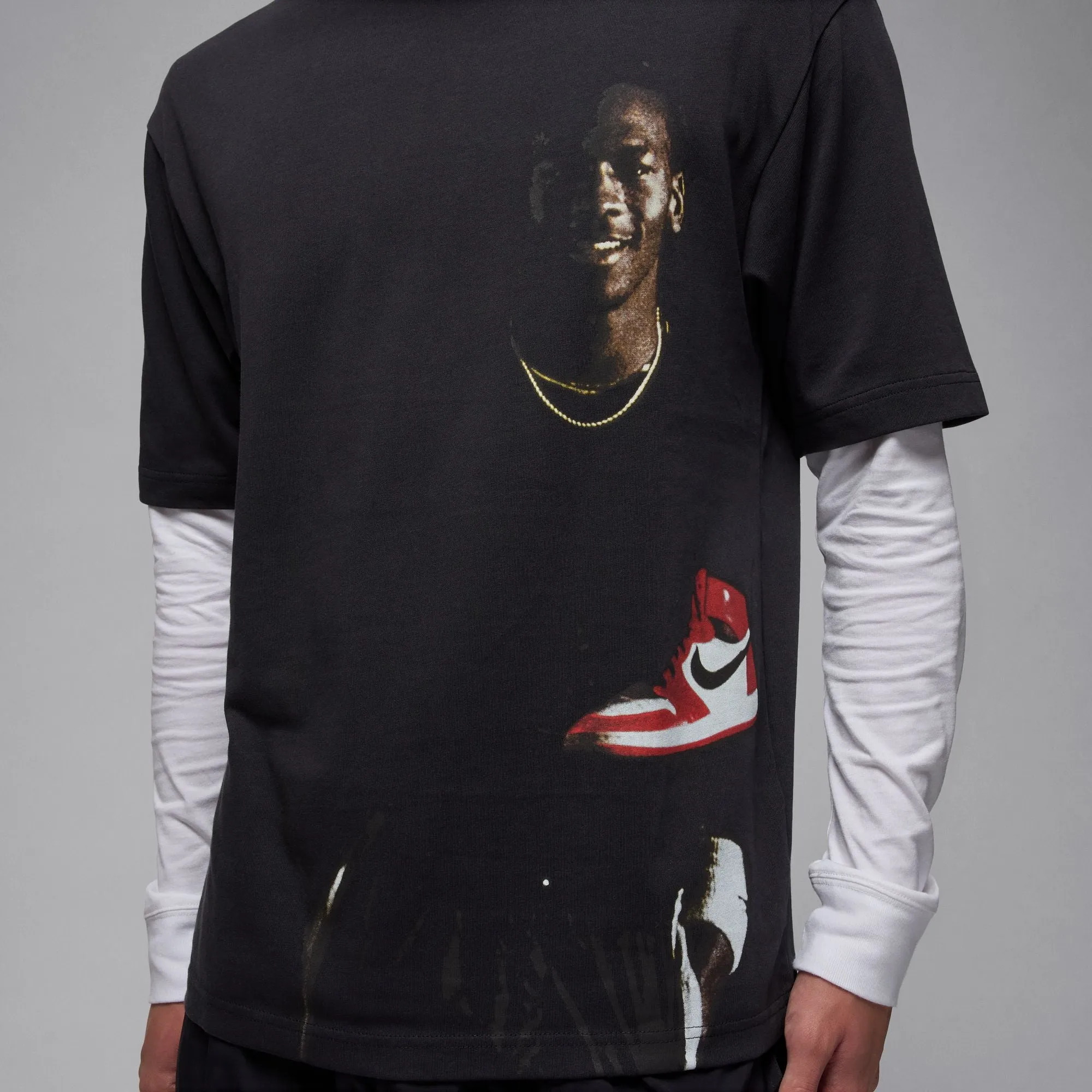 Jordan Crew Neck T-Shirt (Off Noir) HypoallergenicTextile SustainableBlend
