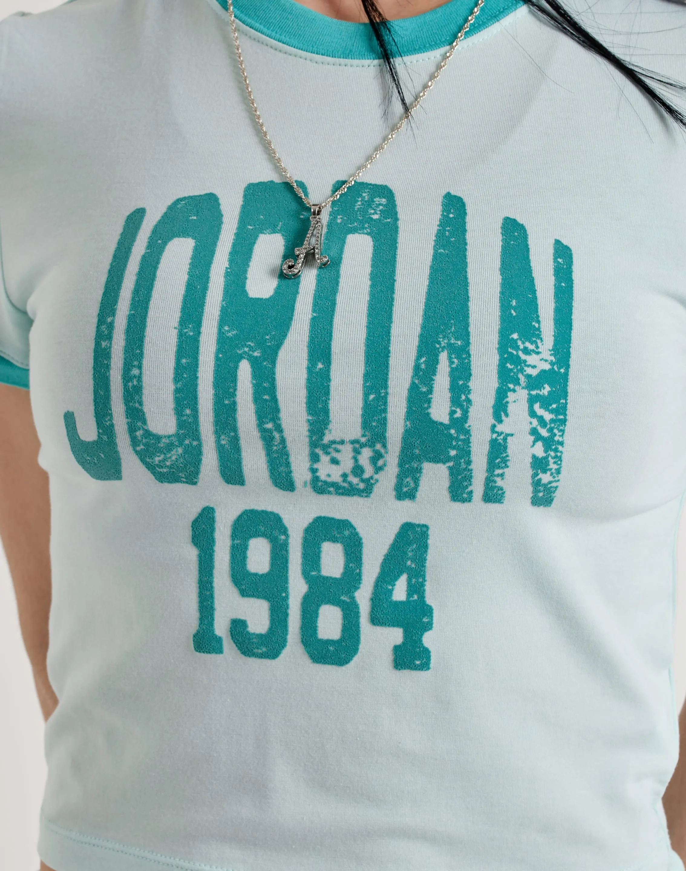 Saga Fit ZeroWaste Production Jordan Cropped Graphic Tee
