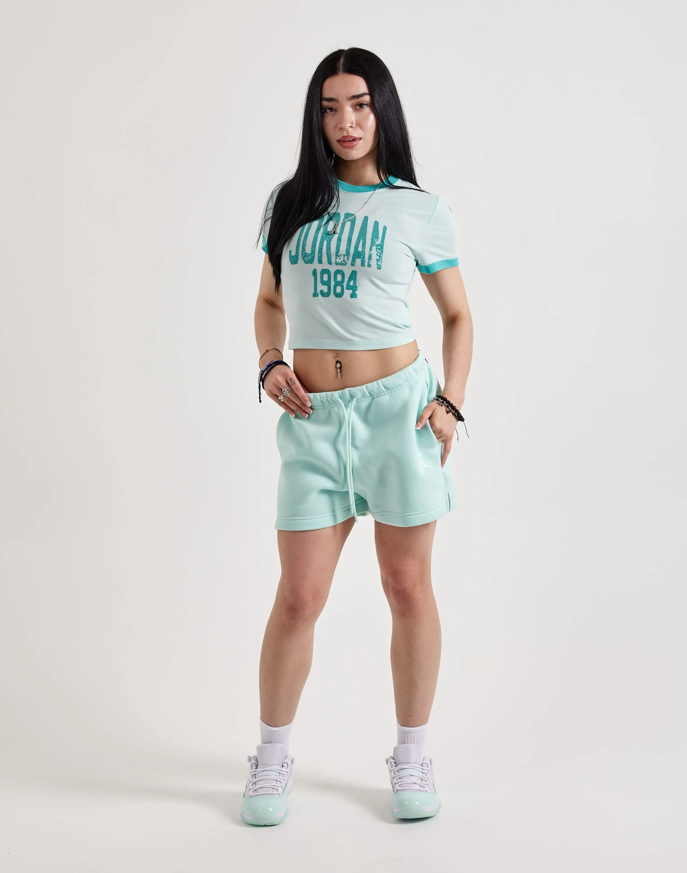 Wrinklefree Game Day Jordan Cropped Graphic Tee