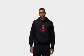 Jordan Essentials Fleece Hoodie (Black/Gym Red/Gym Red) Calm Tone