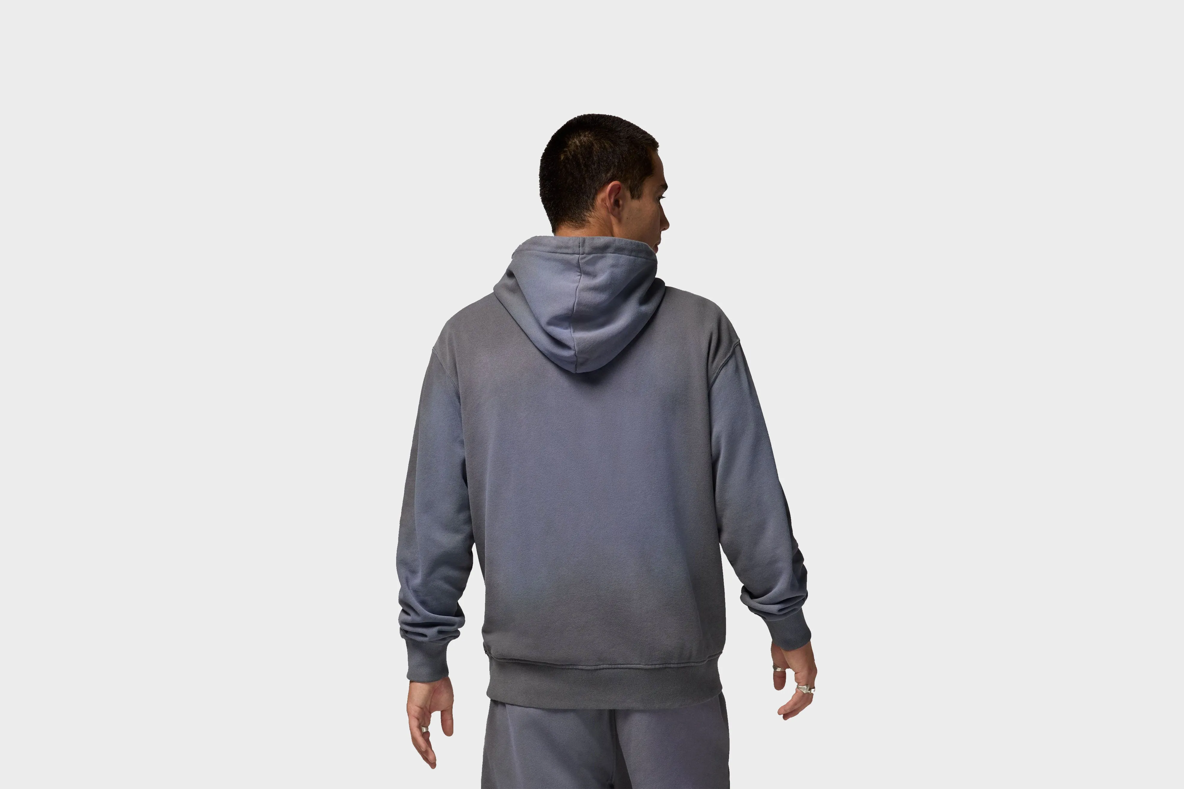 Hidden pockets Morning Ease Jordan Flight Washed Hoodie (Iron Grey)