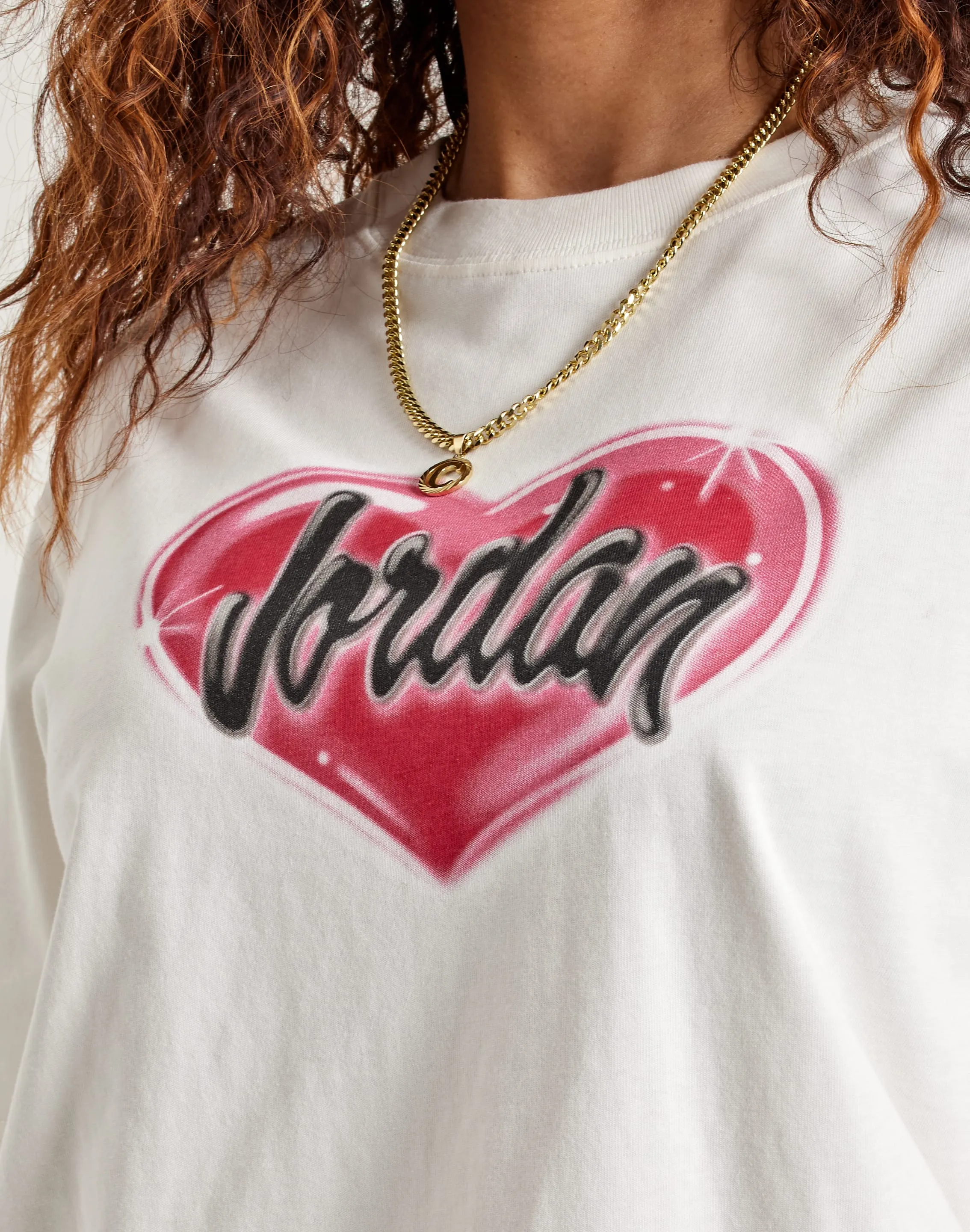 FlatlockStitching SmoothZipper Jordan Heart Tee