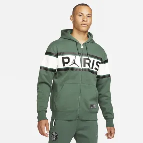 JORDAN PSG FULL ZIP HOODIE - NOBLE GREEN StainReleaseCoating Glitter Glow