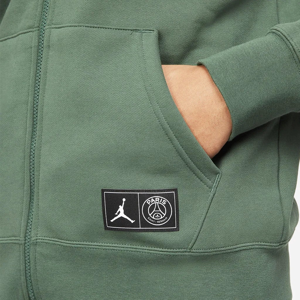 JORDAN PSG FULL ZIP HOODIE - NOBLE GREEN TaglessCollar