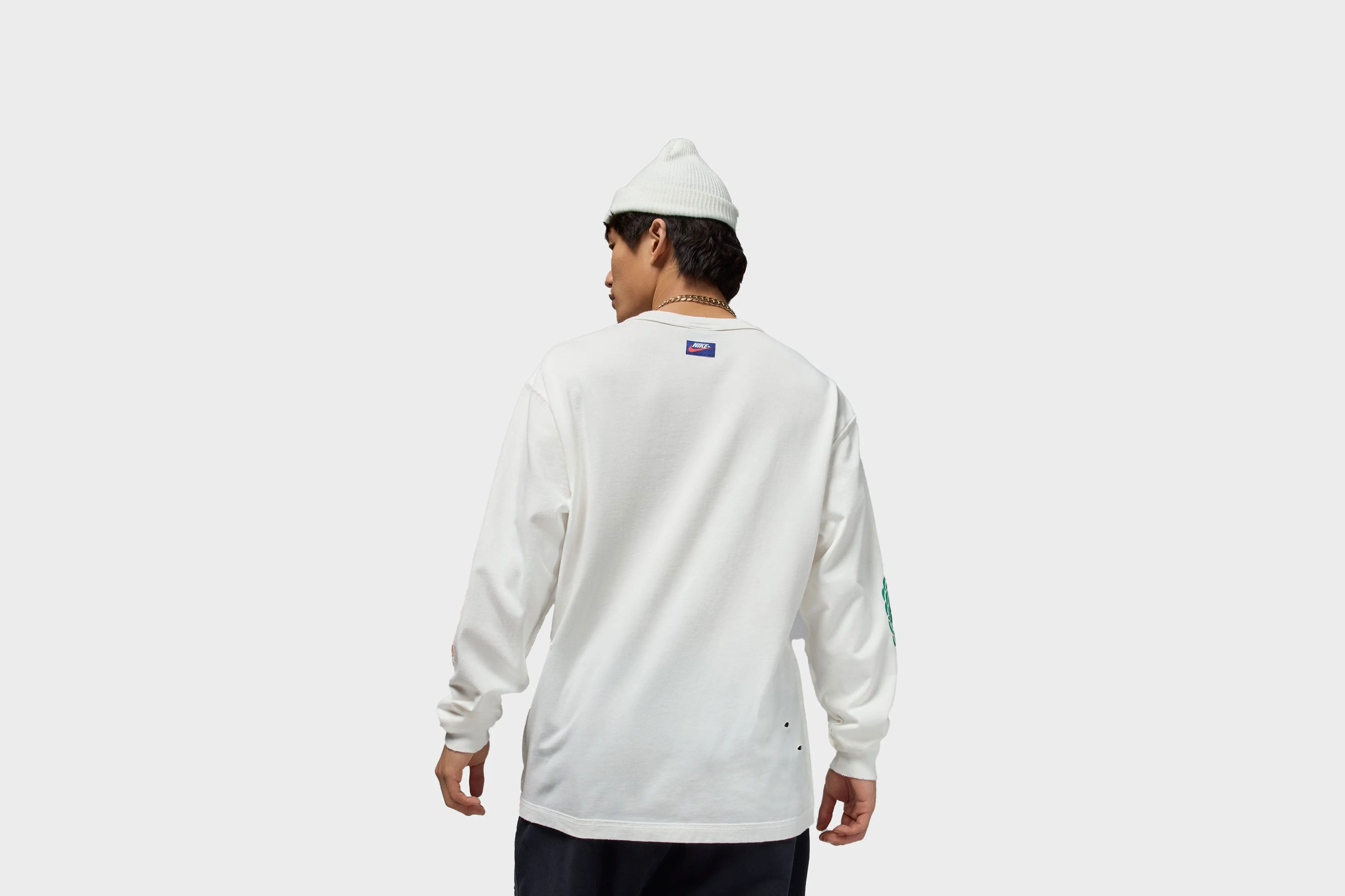 Jordan Rare Air Washed 85 L/S Shirt (Sail/Brilliant Orange) WrinkleResistant NoIrritationSeams
