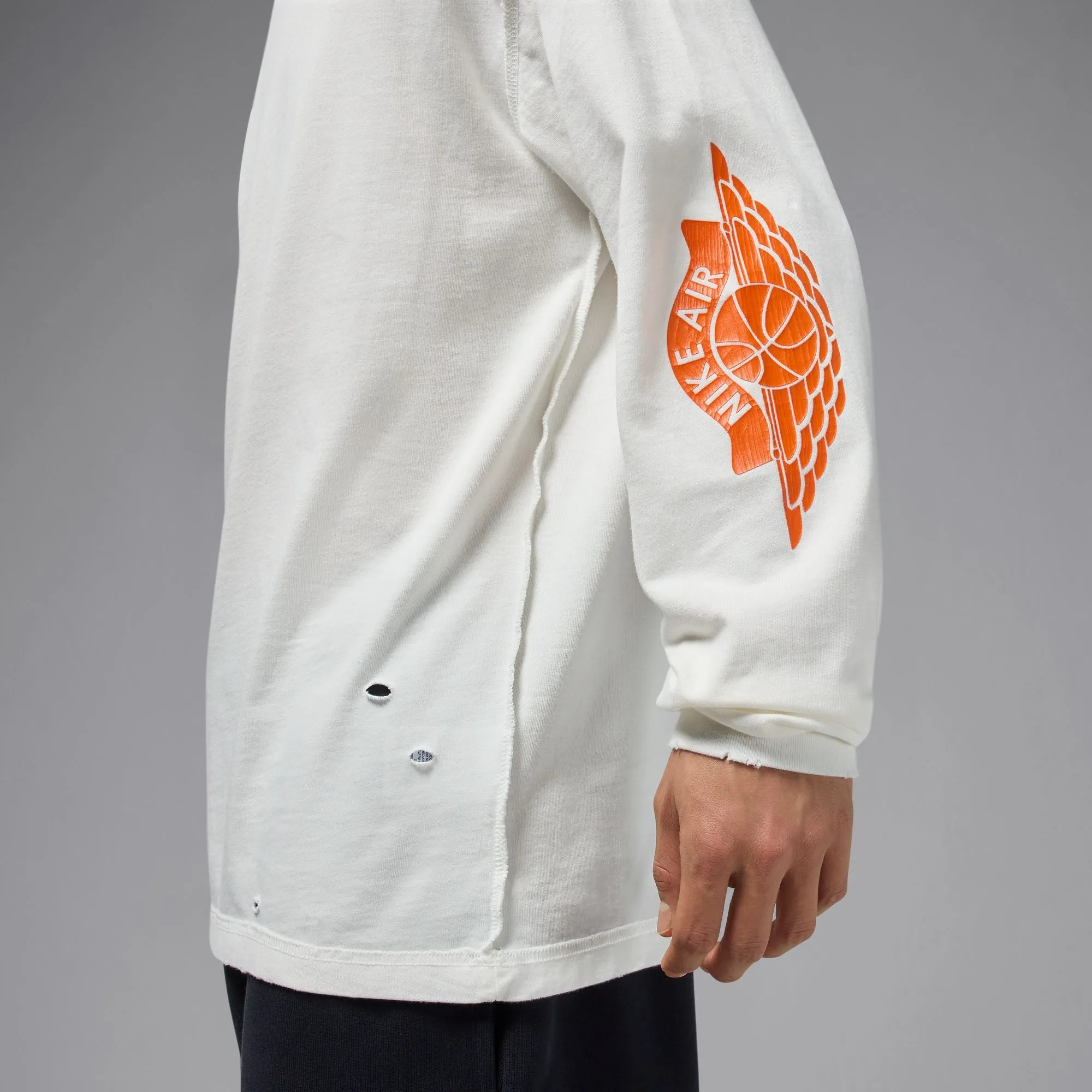 Jordan Rare Air Washed 85 L/S Shirt (Sail/Brilliant Orange) Diamond Soul